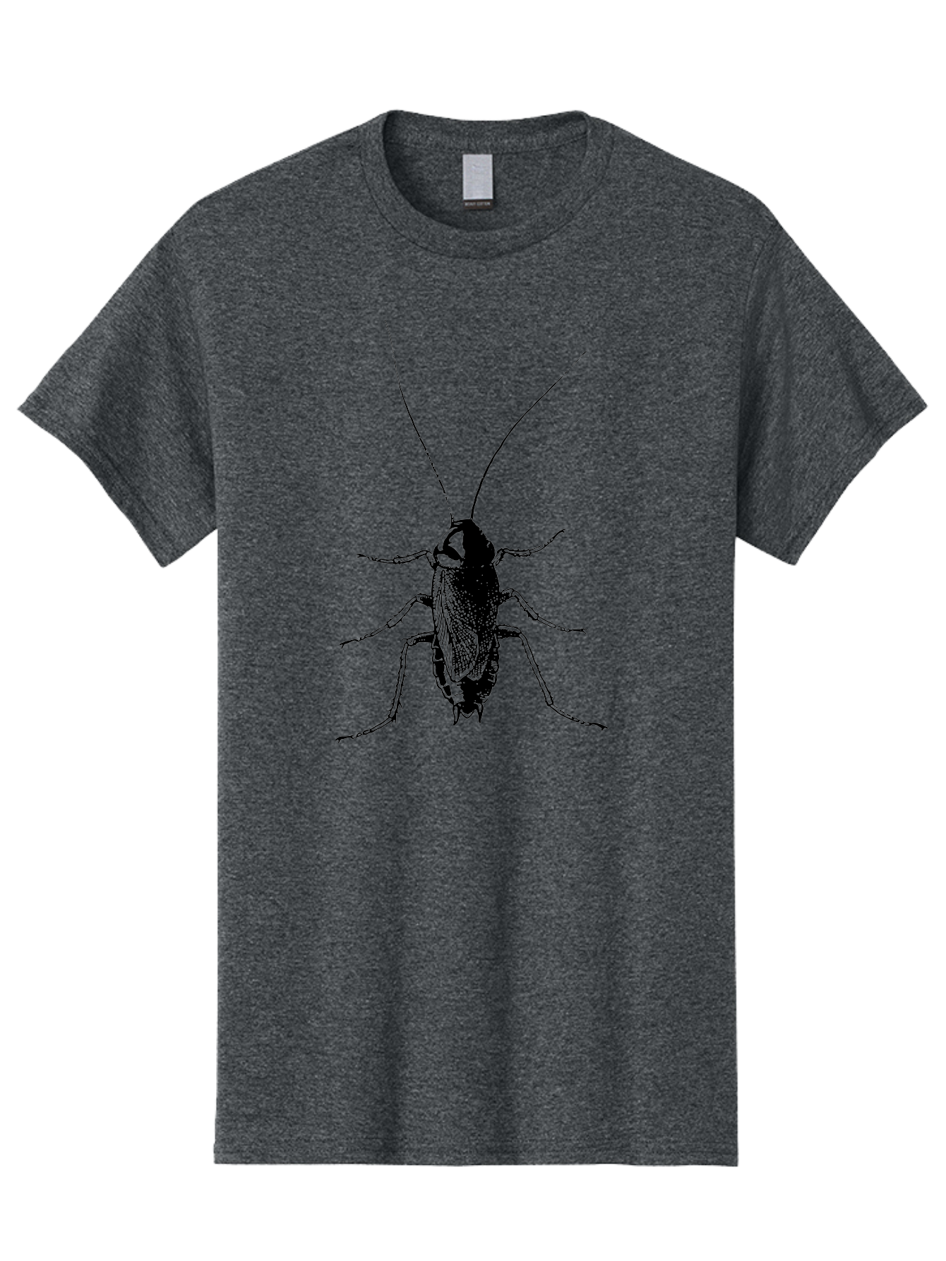 Cricket Men'S Graphic Tee, 100% Cotton, Comfortable Casual Summer Wear, Machine Washable, Black Cricket Illustration, Insect Art, Detailed Drawing, Entomology, Bug Graphics, Vector Image, Insect Silhouette Aab526