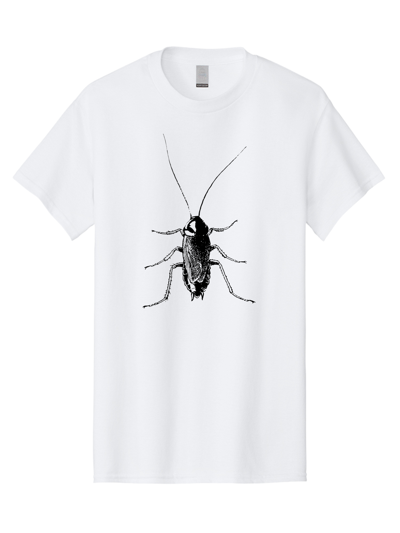 Cricket Men'S Graphic Tee, 100% Cotton, Comfortable Casual Summer Wear, Machine Washable, Black Cricket Illustration, Insect Art, Detailed Drawing, Entomology, Bug Graphics, Vector Image, Insect Silhouette Aab526