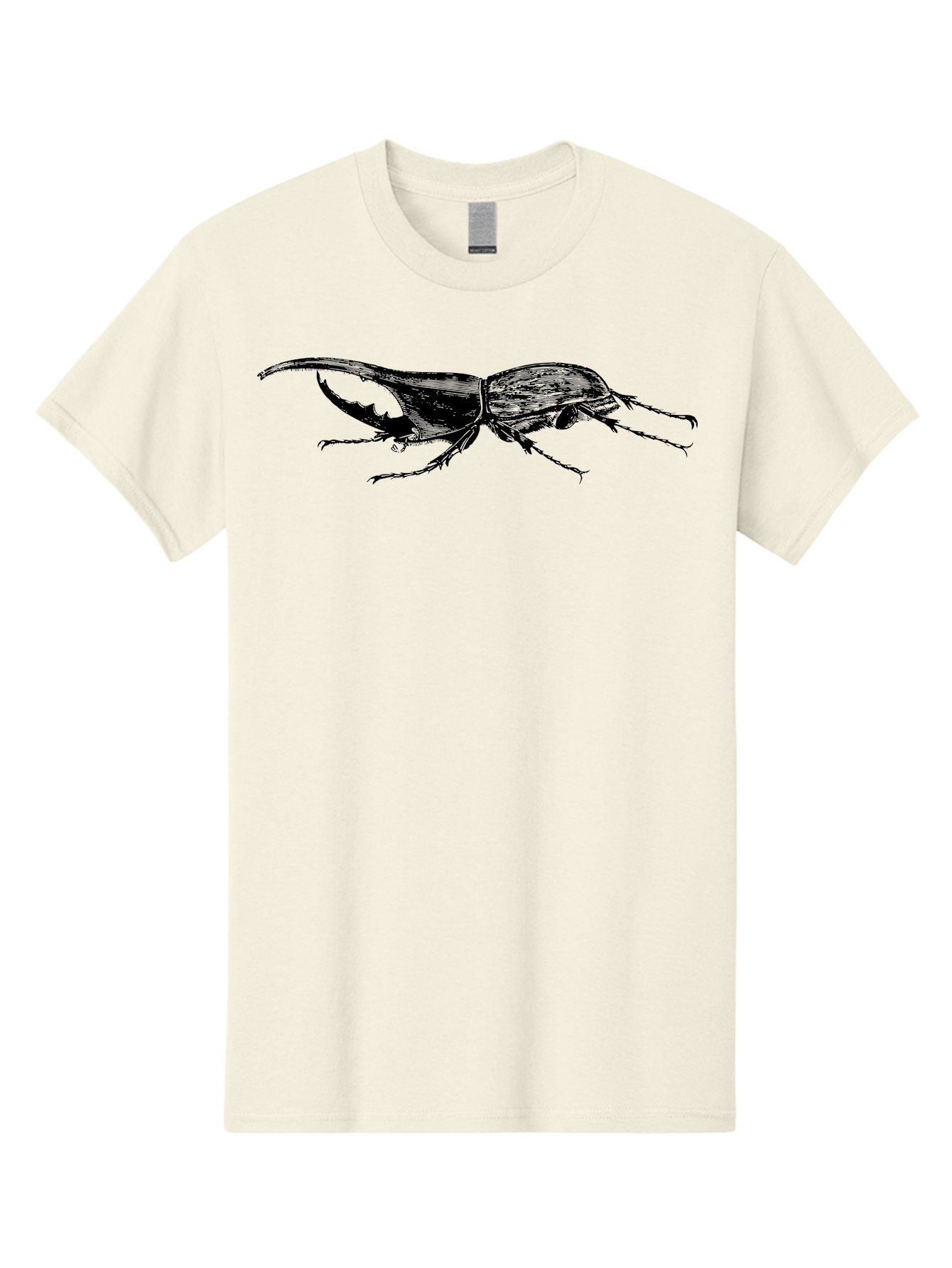 Giant-Stag-Beetle Men'S Graphic Tee, 100% Cotton, Comfortable Casual Summer Wear, Machine Washable, Giant Stag Beetle, Insect Silhouette, Wildlife Illustration, Entomology Art, Beetle Species, Dark Shadows, Detailed Insect, Insect Anatomy Aab535