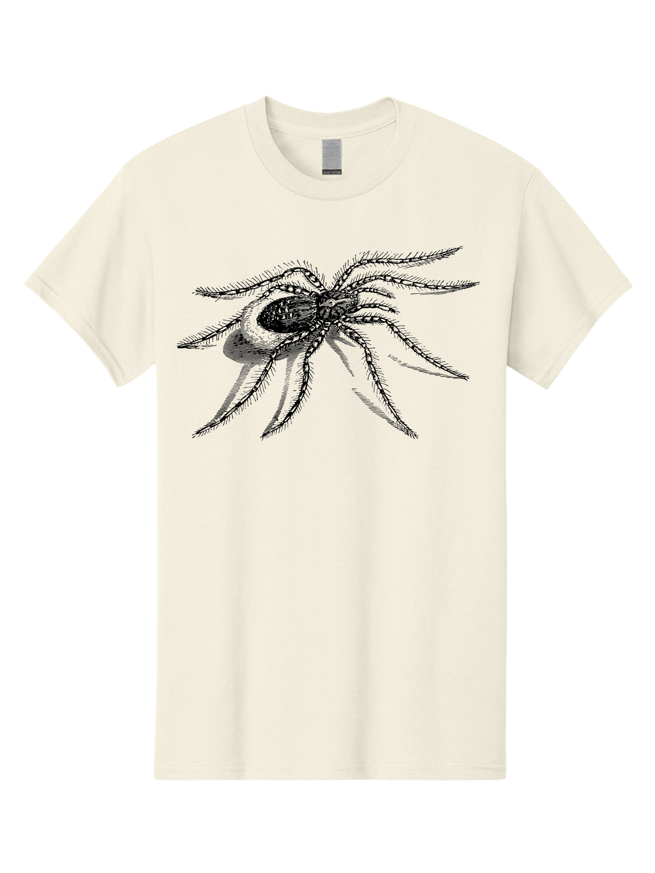 Tarantula-1 Men'S Graphic Tee, 100% Cotton, Comfortable Casual Summer Wear, Machine Washable, Black Spider, Spider Illustration, Arachnid Art, Creepy Crawlers, Eight-Legged Creature, Spider Graphics, Arachnophobia, Spider Silhouette Aab557