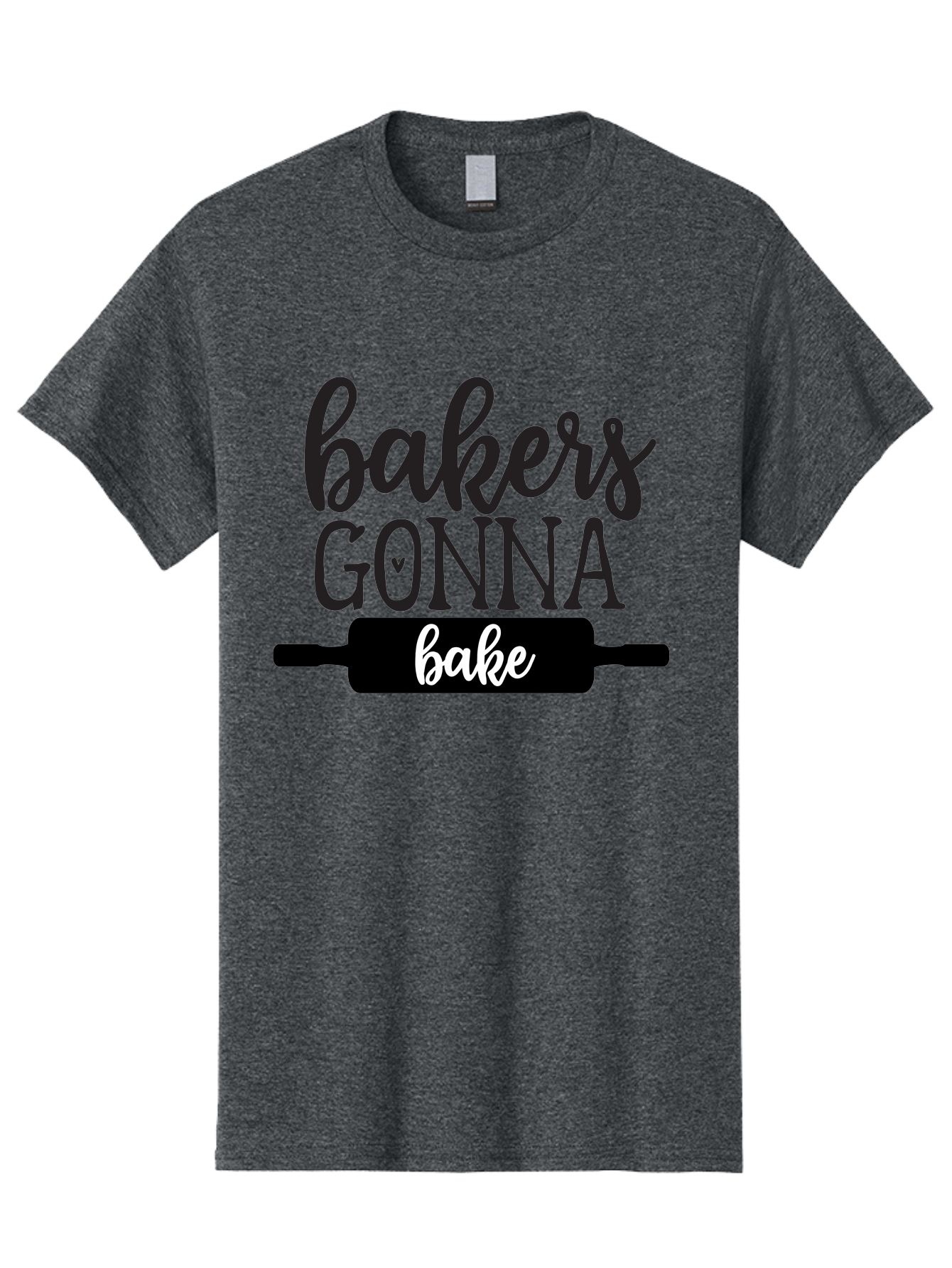 Bakers-Gonna-Bake-1 Men'S Graphic Tee, 100% Cotton, Comfortable Casual Summer Wear, Machine Washable, Baking Inspiration, Bakers Gonna Bake, Rolling Pin, Baking Quotes, Sweet Treats, Baker'S Life, Baking Love, Pastry Arts Aab562