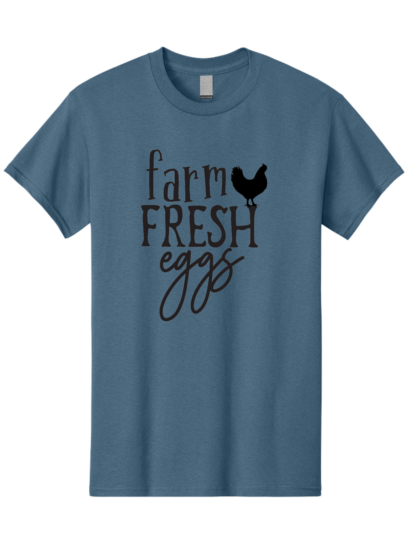 Farm-Fresh-Eggs-1 Men'S Graphic Tee, 100% Cotton, Comfortable Casual Summer Wear, Machine Washable, Farm Fresh Eggs, Farm To Table, Organic Eggs, Local Produce, Healthy Eating, Natural Food, Rustic Charm, Chicken Farm, Egg Farm Aab576