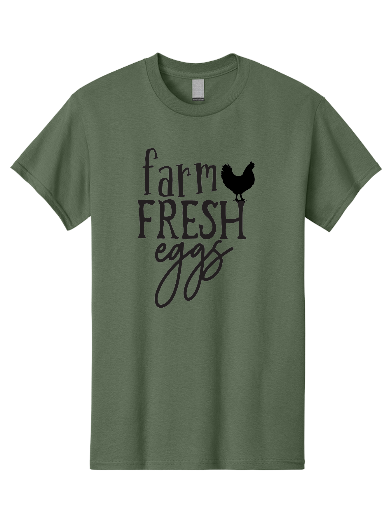 Farm-Fresh-Eggs-1 Men'S Graphic Tee, 100% Cotton, Comfortable Casual Summer Wear, Machine Washable, Farm Fresh Eggs, Farm To Table, Organic Eggs, Local Produce, Healthy Eating, Natural Food, Rustic Charm, Chicken Farm, Egg Farm Aab576