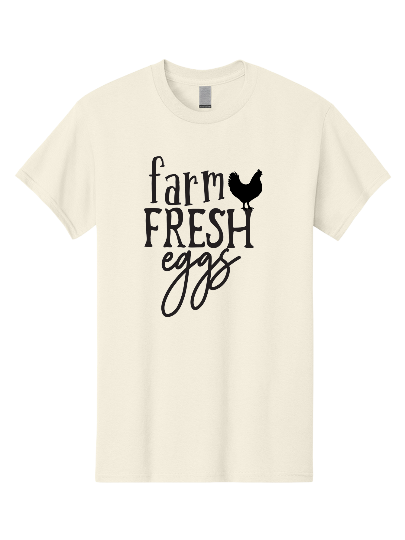 Farm-Fresh-Eggs-1 Men'S Graphic Tee, 100% Cotton, Comfortable Casual Summer Wear, Machine Washable, Farm Fresh Eggs, Farm To Table, Organic Eggs, Local Produce, Healthy Eating, Natural Food, Rustic Charm, Chicken Farm, Egg Farm Aab576