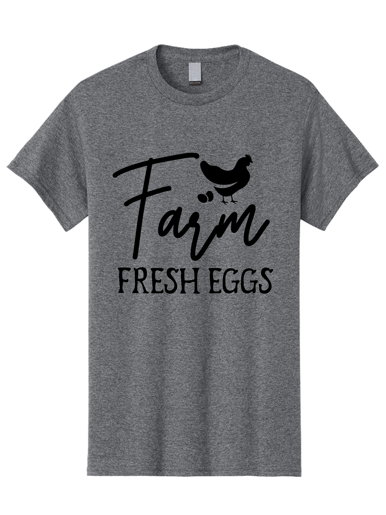 Farm-Fresh-Eggs Men'S Graphic Tee, 100% Cotton, Comfortable Casual Summer Wear, Machine Washable, Farm Fresh Eggs, Eggs, Farm, Fresh Produce, Farm Eggs, Farm Fresh Aab577