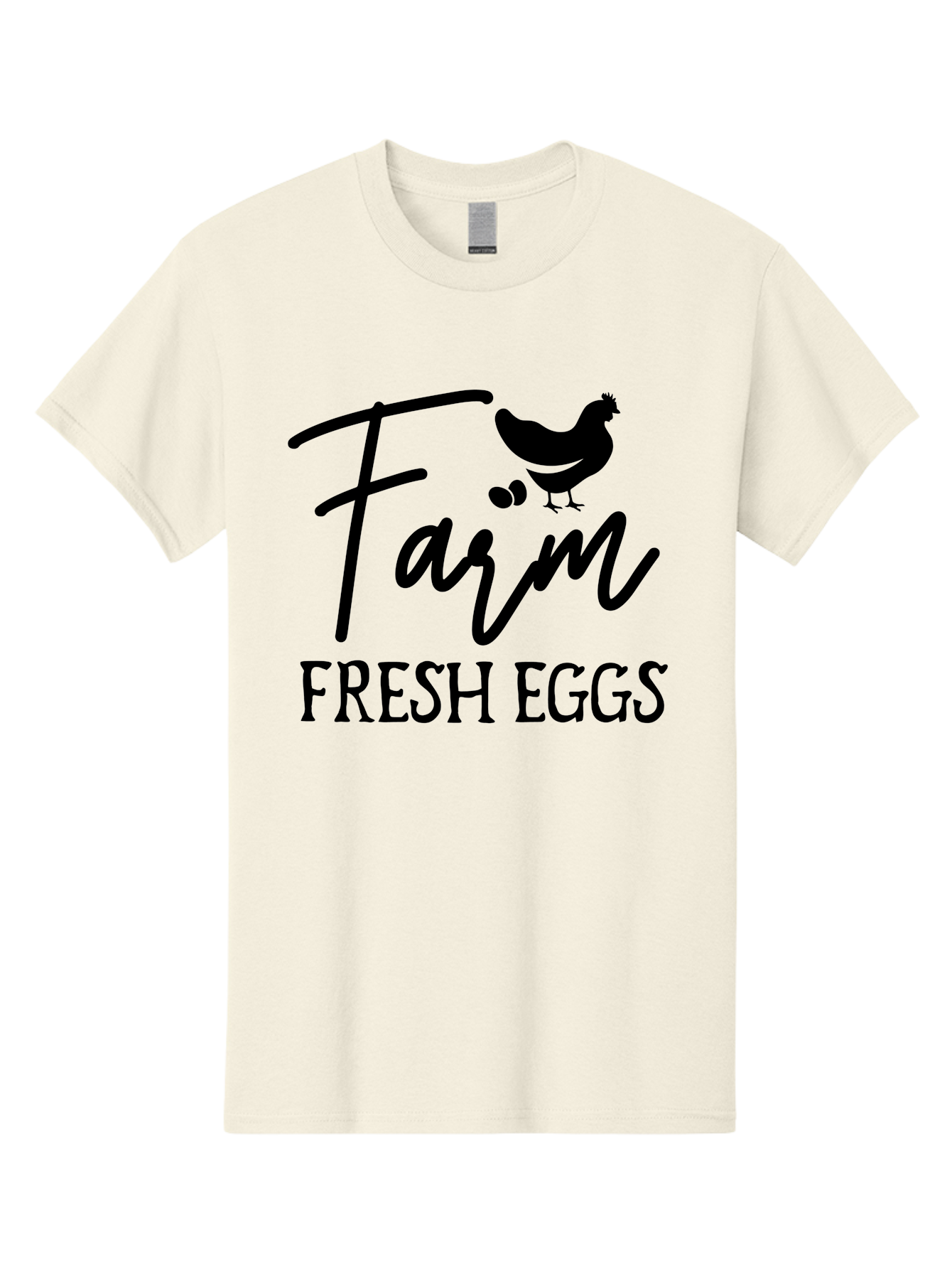 Farm-Fresh-Eggs Men'S Graphic Tee, 100% Cotton, Comfortable Casual Summer Wear, Machine Washable, Farm Fresh Eggs, Eggs, Farm, Fresh Produce, Farm Eggs, Farm Fresh Aab577