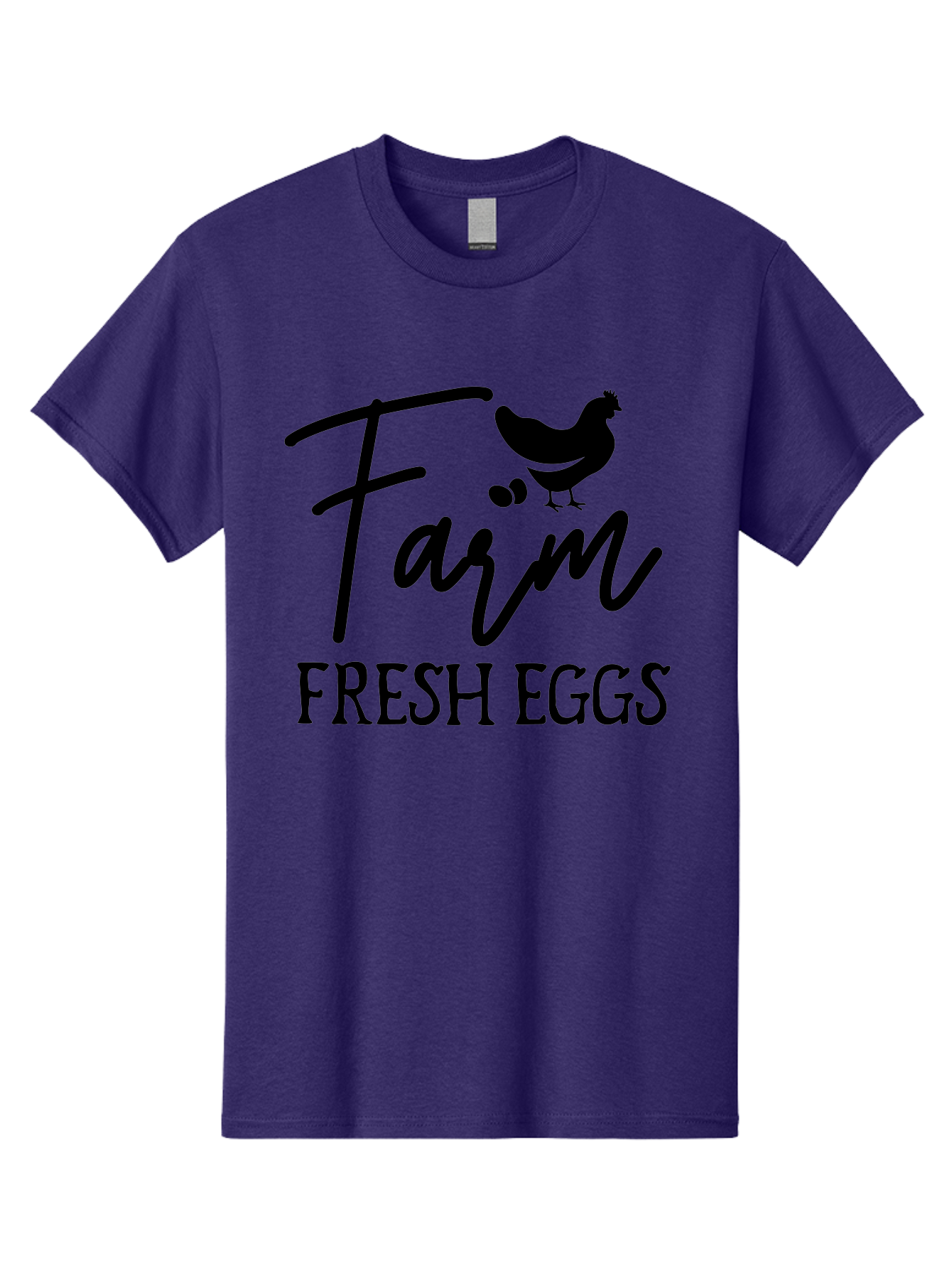 Farm-Fresh-Eggs Men'S Graphic Tee, 100% Cotton, Comfortable Casual Summer Wear, Machine Washable, Farm Fresh Eggs, Eggs, Farm, Fresh Produce, Farm Eggs, Farm Fresh Aab577