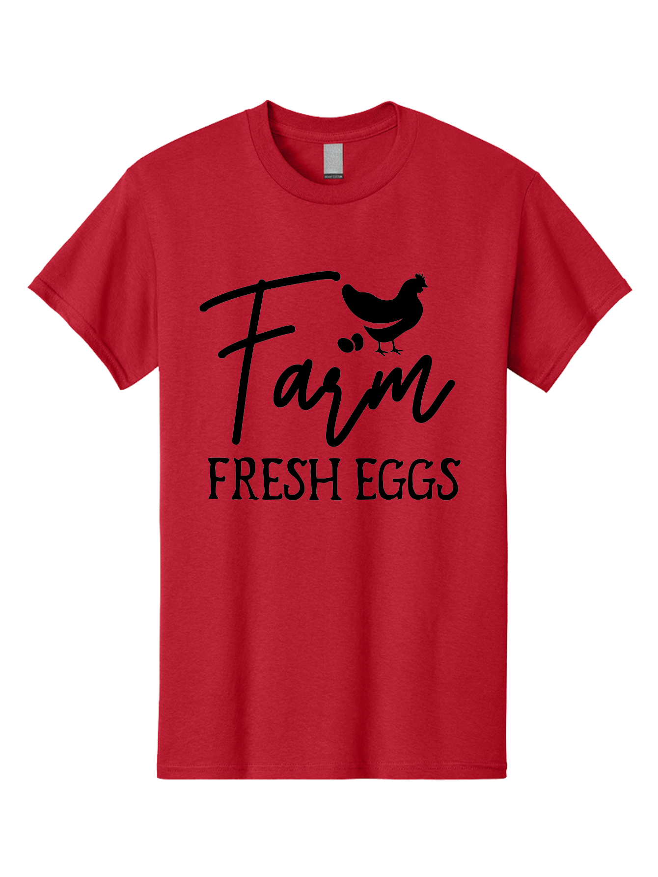 Farm-Fresh-Eggs Men'S Graphic Tee, 100% Cotton, Comfortable Casual Summer Wear, Machine Washable, Farm Fresh Eggs, Eggs, Farm, Fresh Produce, Farm Eggs, Farm Fresh Aab577