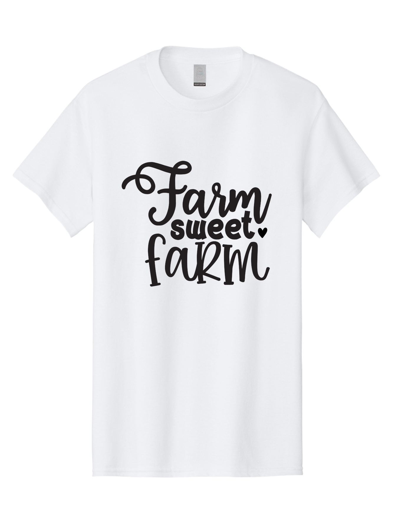 Farm-Sweet-Farm Men'S Graphic Tee, 100% Cotton, Comfortable Casual Summer Wear, Machine Washable, Rural Charm, Countryside Living, Farmhouse Style, Homespun Decor, Country Vibes, Rustic Elegance, Farm Sweet Farm Aab579