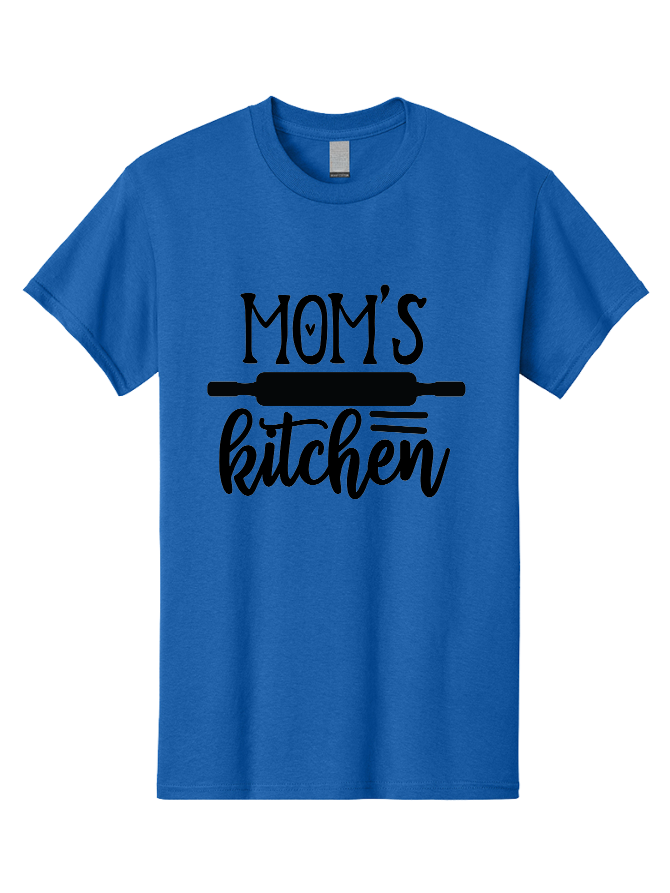 Mom-S-Kitchen Men'S Graphic Tee, 100% Cotton, Comfortable Casual Summer Wear, Machine Washable, Mom'S Kitchen, Mother'S Day Gift, Kitchen Decor, Baking, Cooking, Rolling Pin, Mother'S Kitchen, Homemade, Family Recipe, Kitchen Love, Aab586