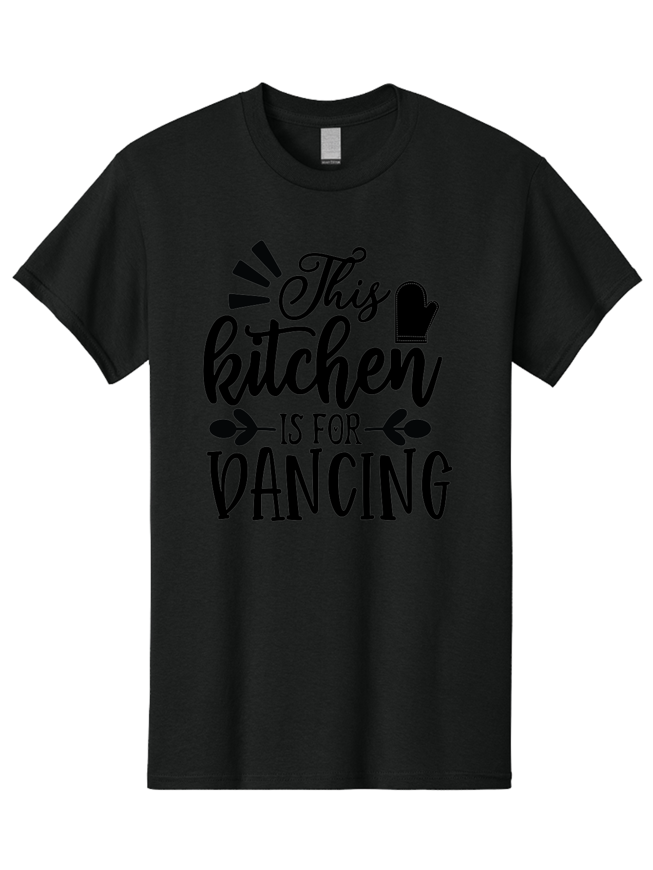 This-Kitchen-Is-For-Dancing Men'S Graphic Tee, 100% Cotton, Comfortable Casual Summer Wear, Machine Washable, Kitchen Dancing, Kitchen Decor, Dance Quotes, Kitchen Inspiration, Cooking Quotes, Dance Love, Kitchen Passion, Cooking Inspiration Aab592