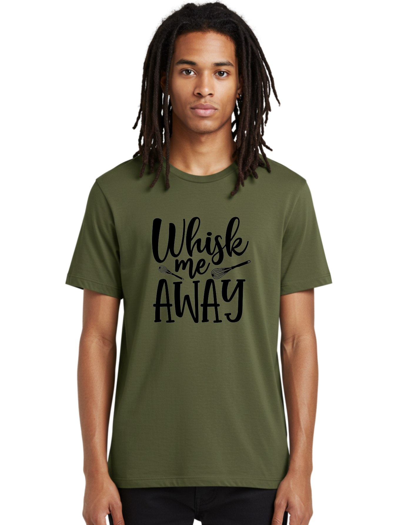Whisk-Me-Away Men'S Graphic Tee, 100% Cotton, Comfortable Casual Summer Wear, Machine Washable, Baking Inspiration, Cooking Quotes, Kitchen Utensils, Whisk Illustrations, Fun Phrases, Clever Sayings, Culinary Humor, Creative Typography Aab595