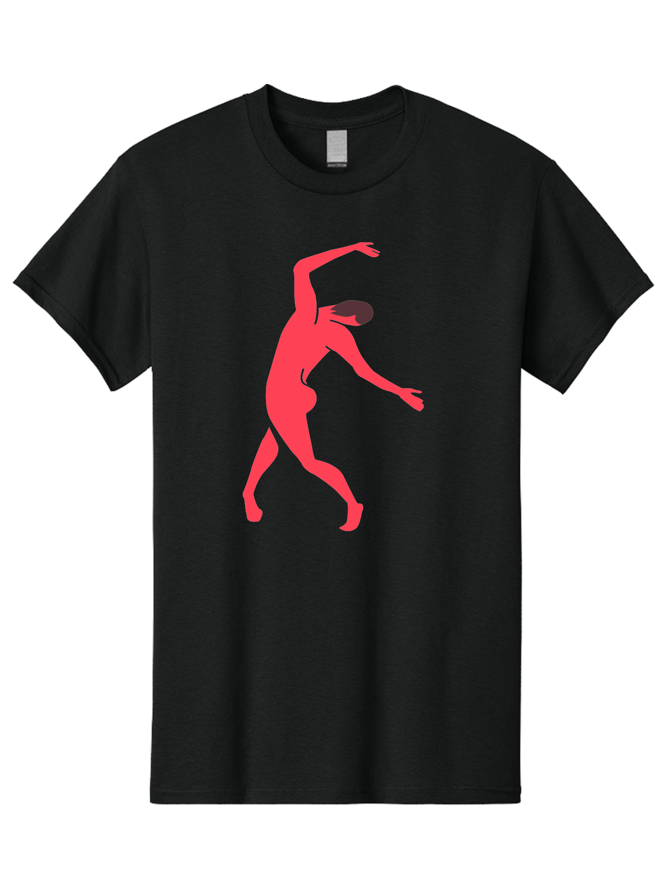 Dancer-1 Men'S Graphic Tee, 100% Cotton, Comfortable Casual Summer Wear, Machine Washable, Female Dancer, Dancing Pose, Dynamic Movement, Modern Dance, Contemporary Dance, Fluid Motion, Elegant Silhouette, Grace, Femininity, Dance Art Aab610