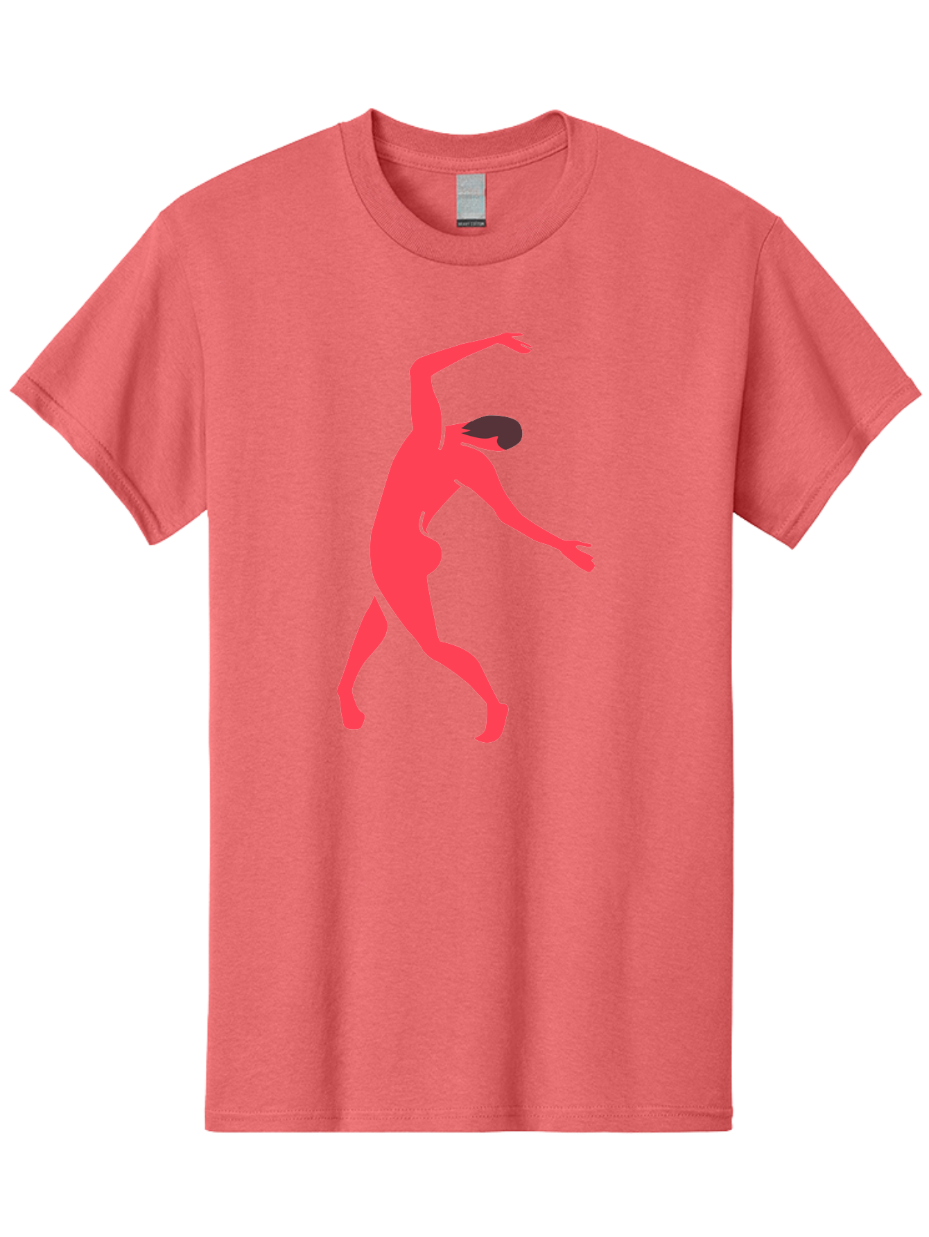Dancer-1 Men'S Graphic Tee, 100% Cotton, Comfortable Casual Summer Wear, Machine Washable, Female Dancer, Dancing Pose, Dynamic Movement, Modern Dance, Contemporary Dance, Fluid Motion, Elegant Silhouette, Grace, Femininity, Dance Art Aab610