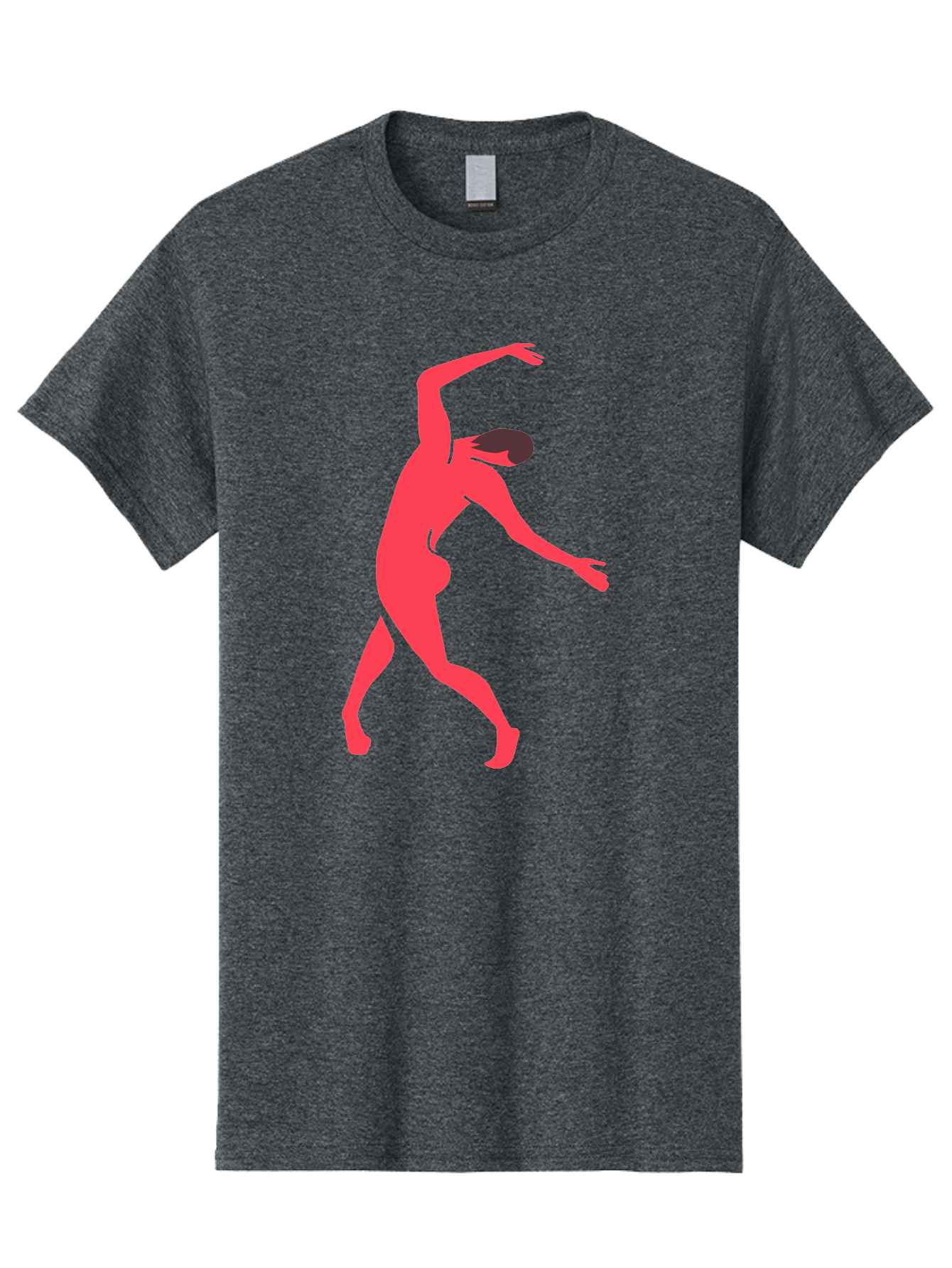 Dancer-1 Men'S Graphic Tee, 100% Cotton, Comfortable Casual Summer Wear, Machine Washable, Female Dancer, Dancing Pose, Dynamic Movement, Modern Dance, Contemporary Dance, Fluid Motion, Elegant Silhouette, Grace, Femininity, Dance Art Aab610
