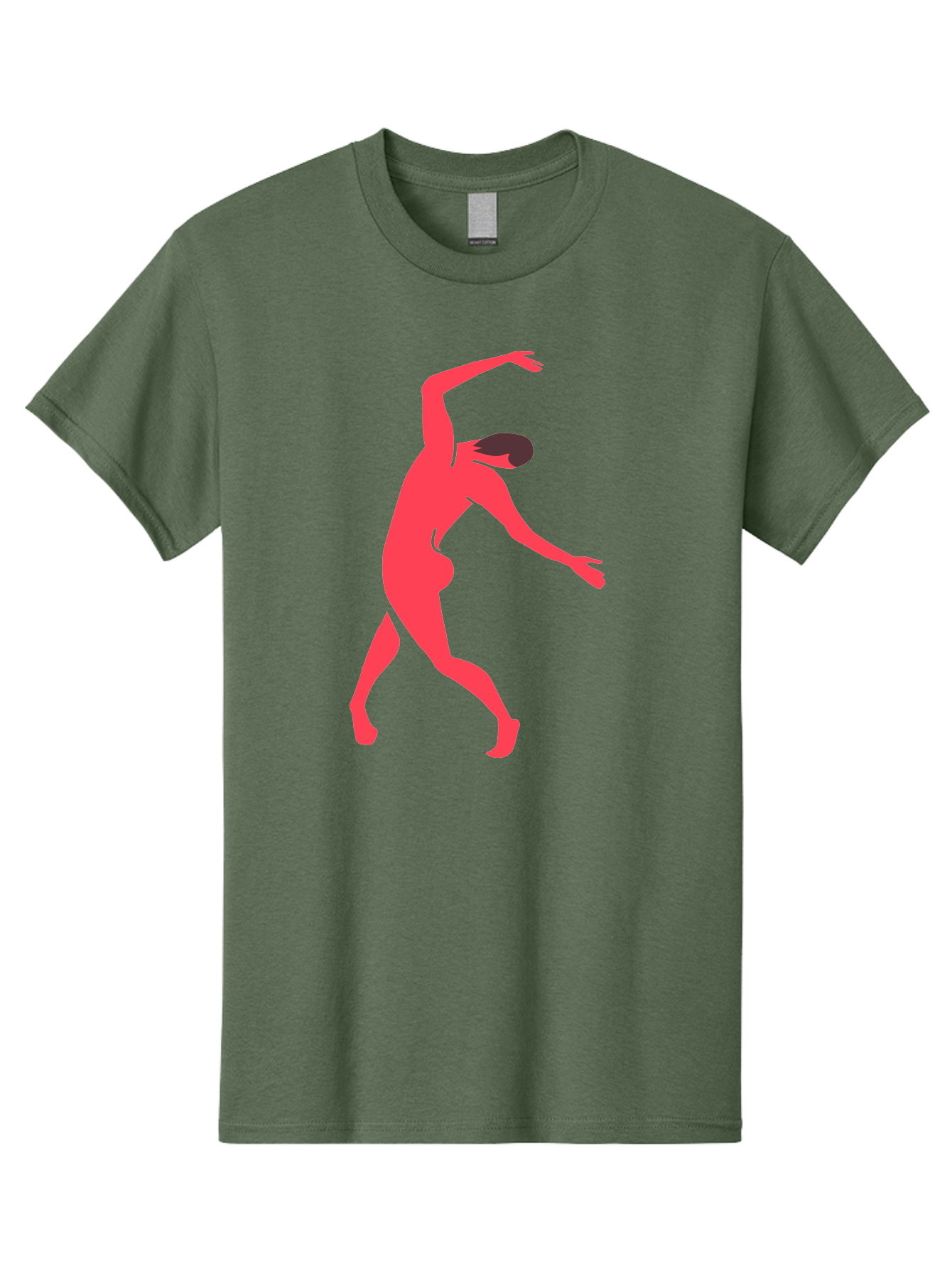 Dancer-1 Men'S Graphic Tee, 100% Cotton, Comfortable Casual Summer Wear, Machine Washable, Female Dancer, Dancing Pose, Dynamic Movement, Modern Dance, Contemporary Dance, Fluid Motion, Elegant Silhouette, Grace, Femininity, Dance Art Aab610