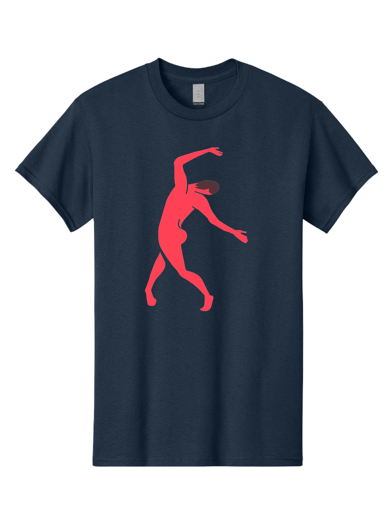 Dancer-1 Men'S Graphic Tee, 100% Cotton, Comfortable Casual Summer Wear, Machine Washable, Female Dancer, Dancing Pose, Dynamic Movement, Modern Dance, Contemporary Dance, Fluid Motion, Elegant Silhouette, Grace, Femininity, Dance Art Aab610