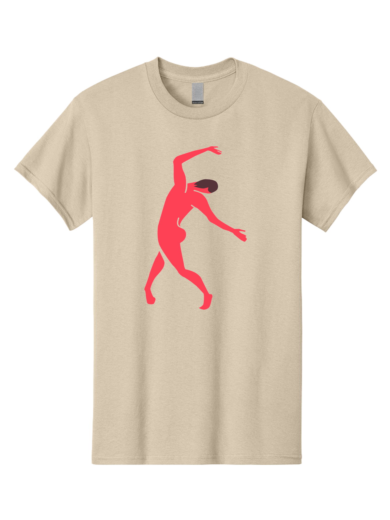 Dancer-1 Men'S Graphic Tee, 100% Cotton, Comfortable Casual Summer Wear, Machine Washable, Female Dancer, Dancing Pose, Dynamic Movement, Modern Dance, Contemporary Dance, Fluid Motion, Elegant Silhouette, Grace, Femininity, Dance Art Aab610