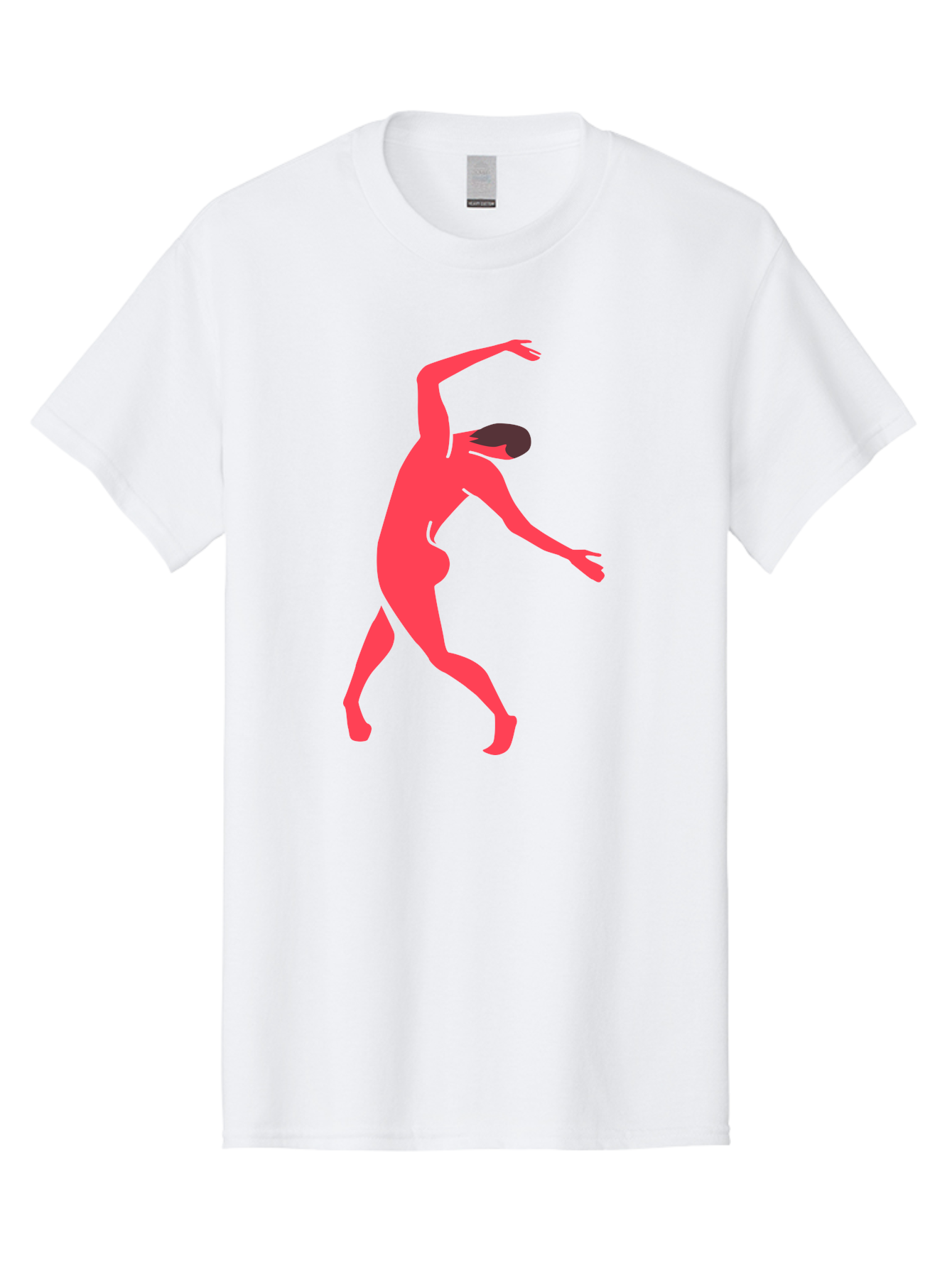 Dancer-1 Men'S Graphic Tee, 100% Cotton, Comfortable Casual Summer Wear, Machine Washable, Female Dancer, Dancing Pose, Dynamic Movement, Modern Dance, Contemporary Dance, Fluid Motion, Elegant Silhouette, Grace, Femininity, Dance Art Aab610