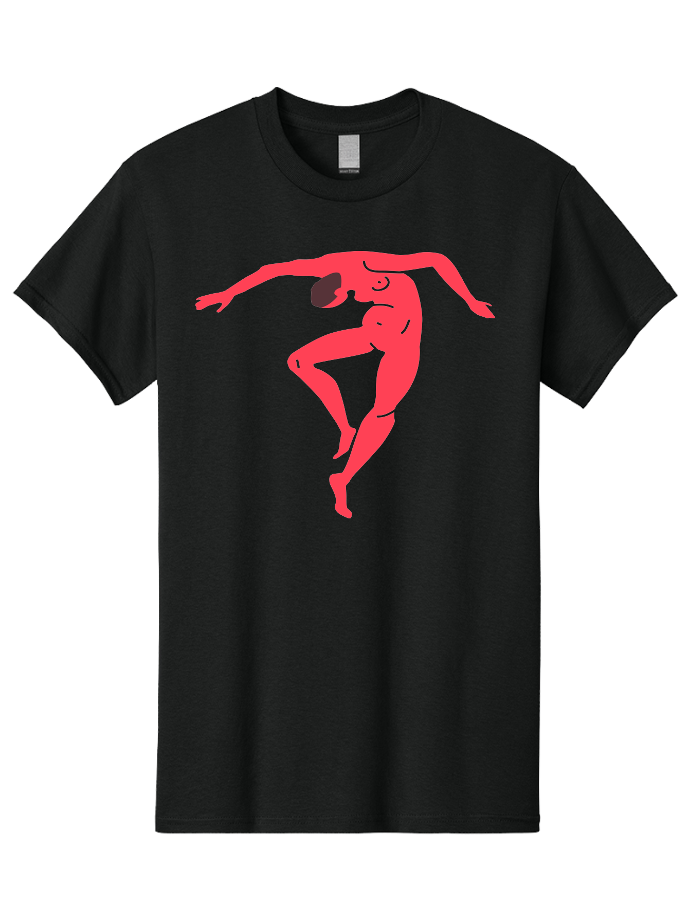 Dancer-2 Men'S Graphic Tee, 100% Cotton, Comfortable Casual Summer Wear, Machine Washable, Dynamic Pose, Human Figure, Dance Movement, Abstract Art, Minimalist Design, Modern Dance, Fluid Motion, Stylized Illustration Aab611