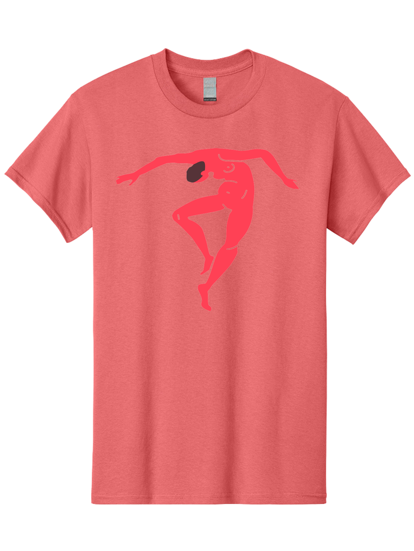Dancer-2 Men'S Graphic Tee, 100% Cotton, Comfortable Casual Summer Wear, Machine Washable, Dynamic Pose, Human Figure, Dance Movement, Abstract Art, Minimalist Design, Modern Dance, Fluid Motion, Stylized Illustration Aab611