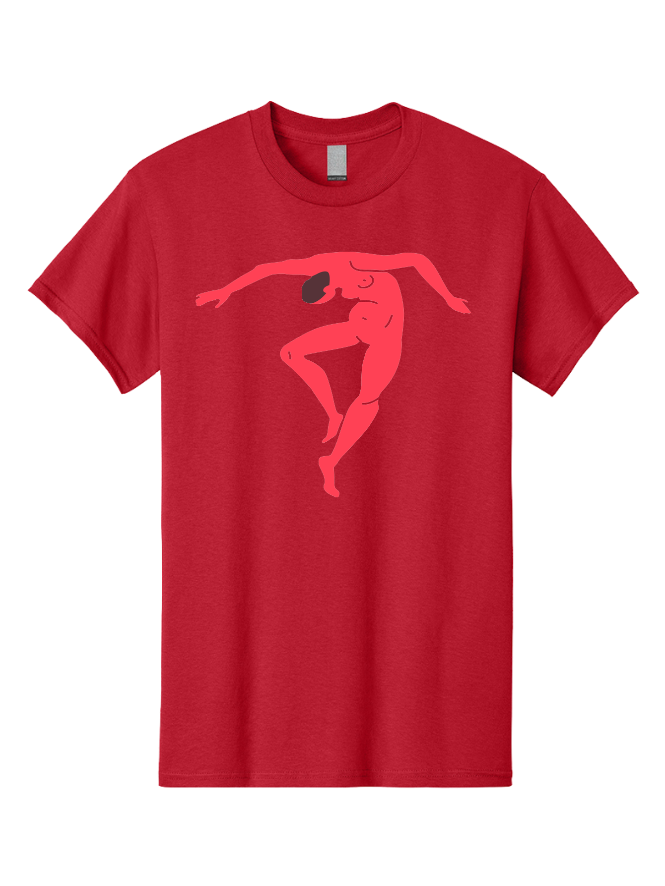 Dancer-2 Men'S Graphic Tee, 100% Cotton, Comfortable Casual Summer Wear, Machine Washable, Dynamic Pose, Human Figure, Dance Movement, Abstract Art, Minimalist Design, Modern Dance, Fluid Motion, Stylized Illustration Aab611