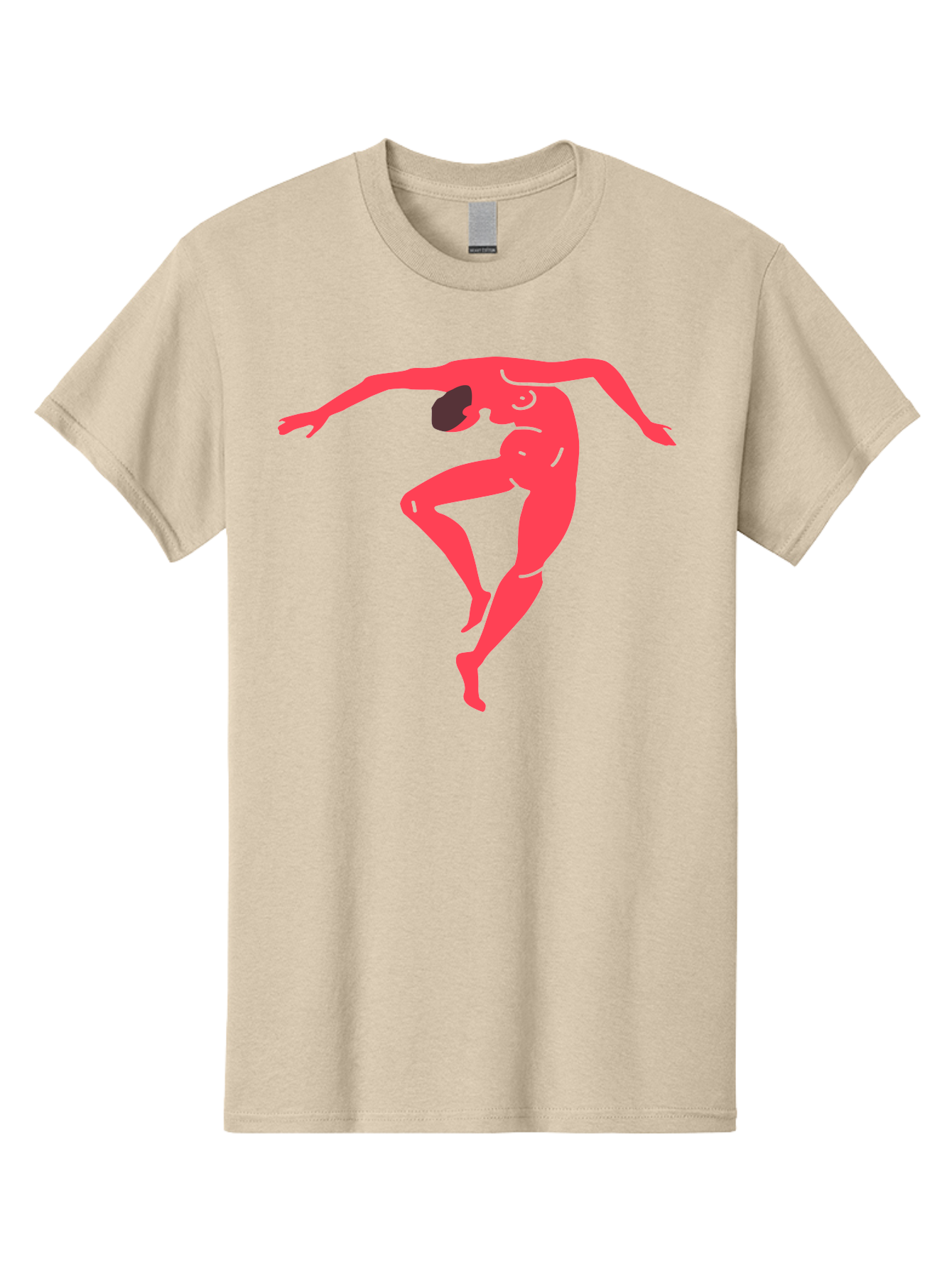Dancer-2 Men'S Graphic Tee, 100% Cotton, Comfortable Casual Summer Wear, Machine Washable, Dynamic Pose, Human Figure, Dance Movement, Abstract Art, Minimalist Design, Modern Dance, Fluid Motion, Stylized Illustration Aab611