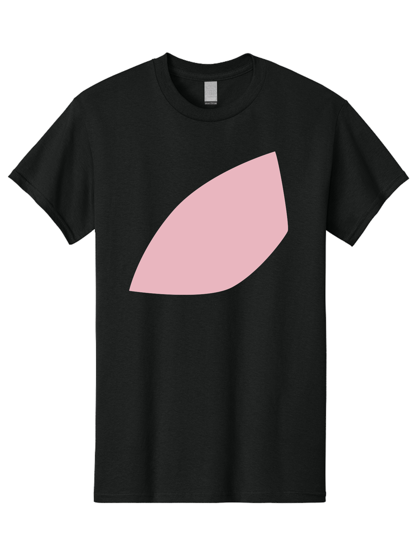 Pink-Leaf Men'S Graphic Tee, 100% Cotton, Comfortable Casual Summer Wear, Machine Washable, Pink Leaf, Simple Shape, Minimal Design, Abstract Art, Soft Pink Color, Leaf Illustration, Digital Graphics, Modern Art Aab626