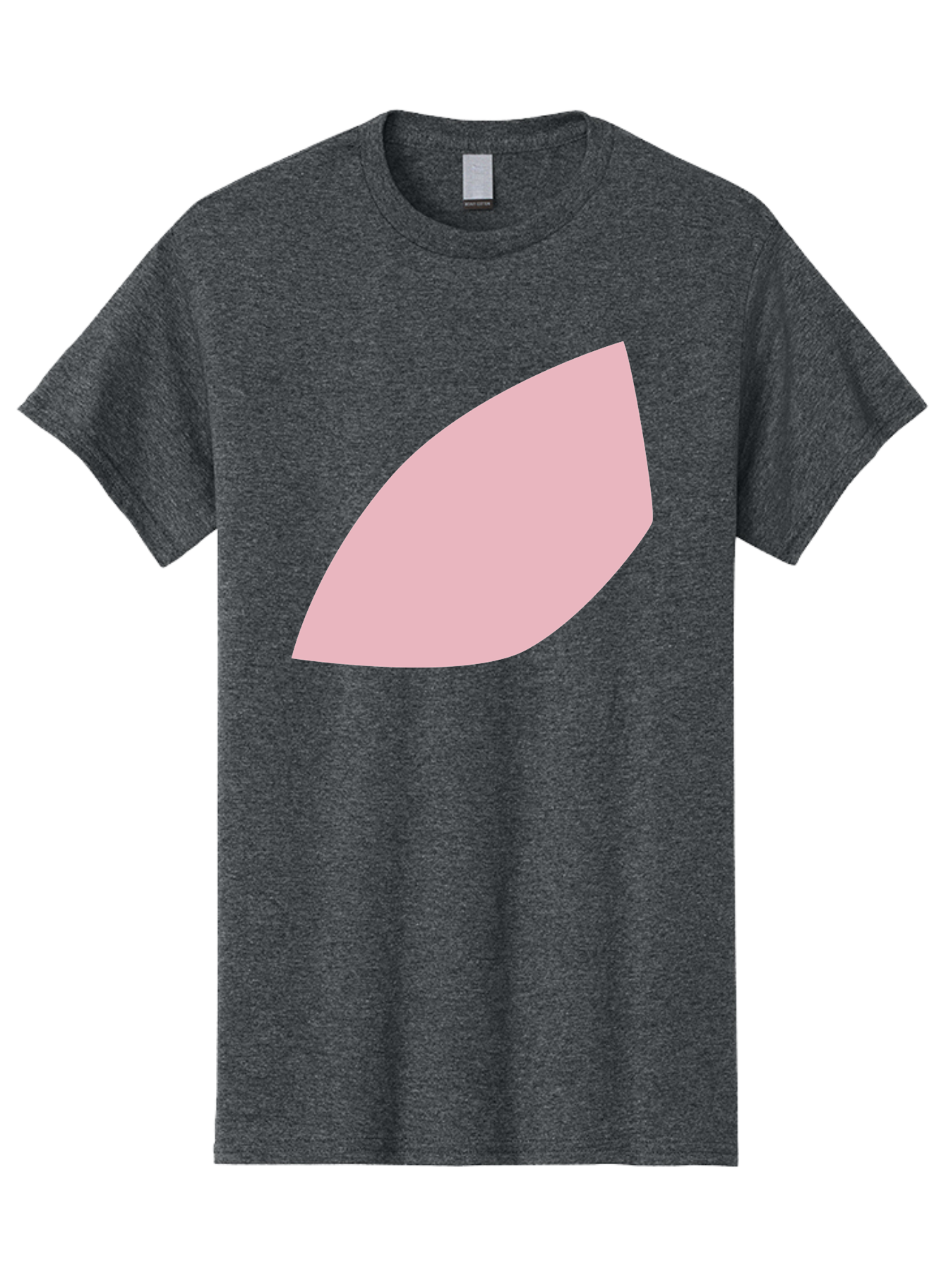 Pink-Leaf Men'S Graphic Tee, 100% Cotton, Comfortable Casual Summer Wear, Machine Washable, Pink Leaf, Simple Shape, Minimal Design, Abstract Art, Soft Pink Color, Leaf Illustration, Digital Graphics, Modern Art Aab626