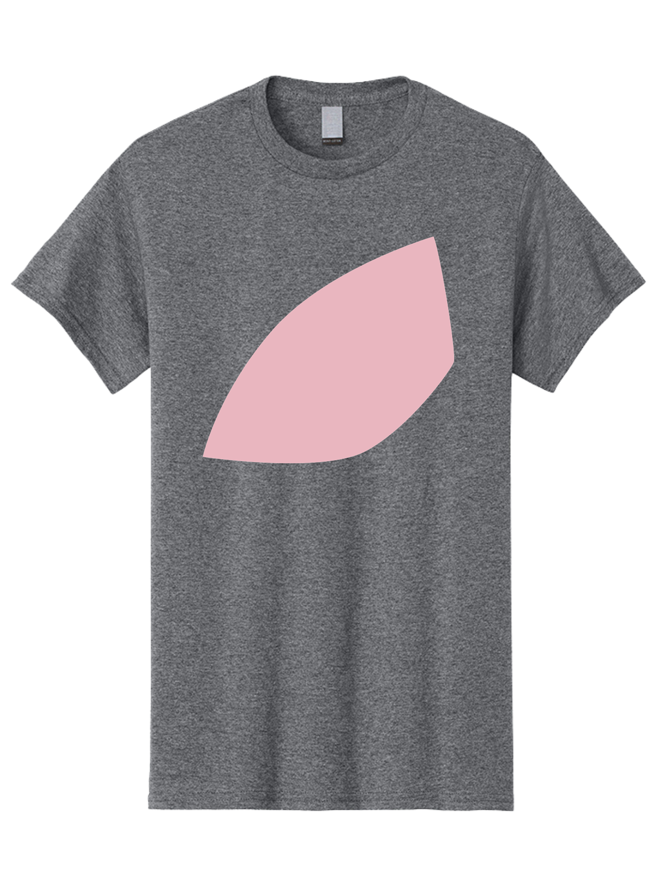 Pink-Leaf Men'S Graphic Tee, 100% Cotton, Comfortable Casual Summer Wear, Machine Washable, Pink Leaf, Simple Shape, Minimal Design, Abstract Art, Soft Pink Color, Leaf Illustration, Digital Graphics, Modern Art Aab626