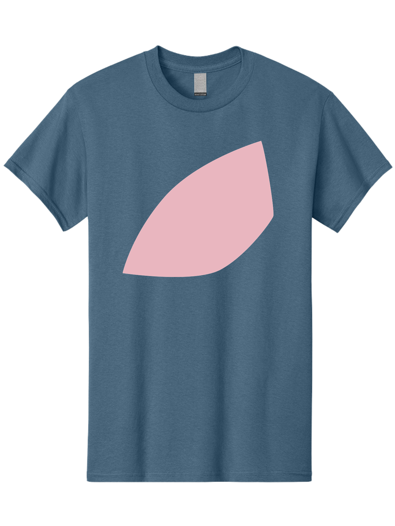 Pink-Leaf Men'S Graphic Tee, 100% Cotton, Comfortable Casual Summer Wear, Machine Washable, Pink Leaf, Simple Shape, Minimal Design, Abstract Art, Soft Pink Color, Leaf Illustration, Digital Graphics, Modern Art Aab626
