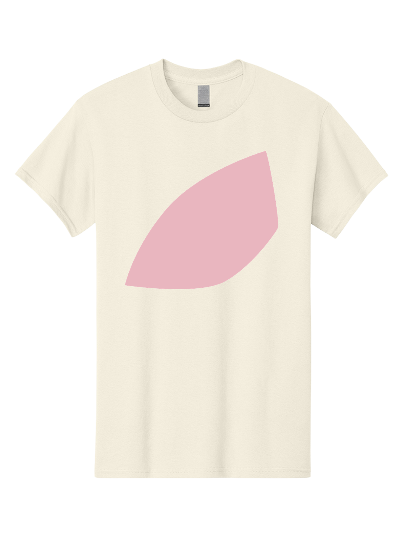 Pink-Leaf Men'S Graphic Tee, 100% Cotton, Comfortable Casual Summer Wear, Machine Washable, Pink Leaf, Simple Shape, Minimal Design, Abstract Art, Soft Pink Color, Leaf Illustration, Digital Graphics, Modern Art Aab626