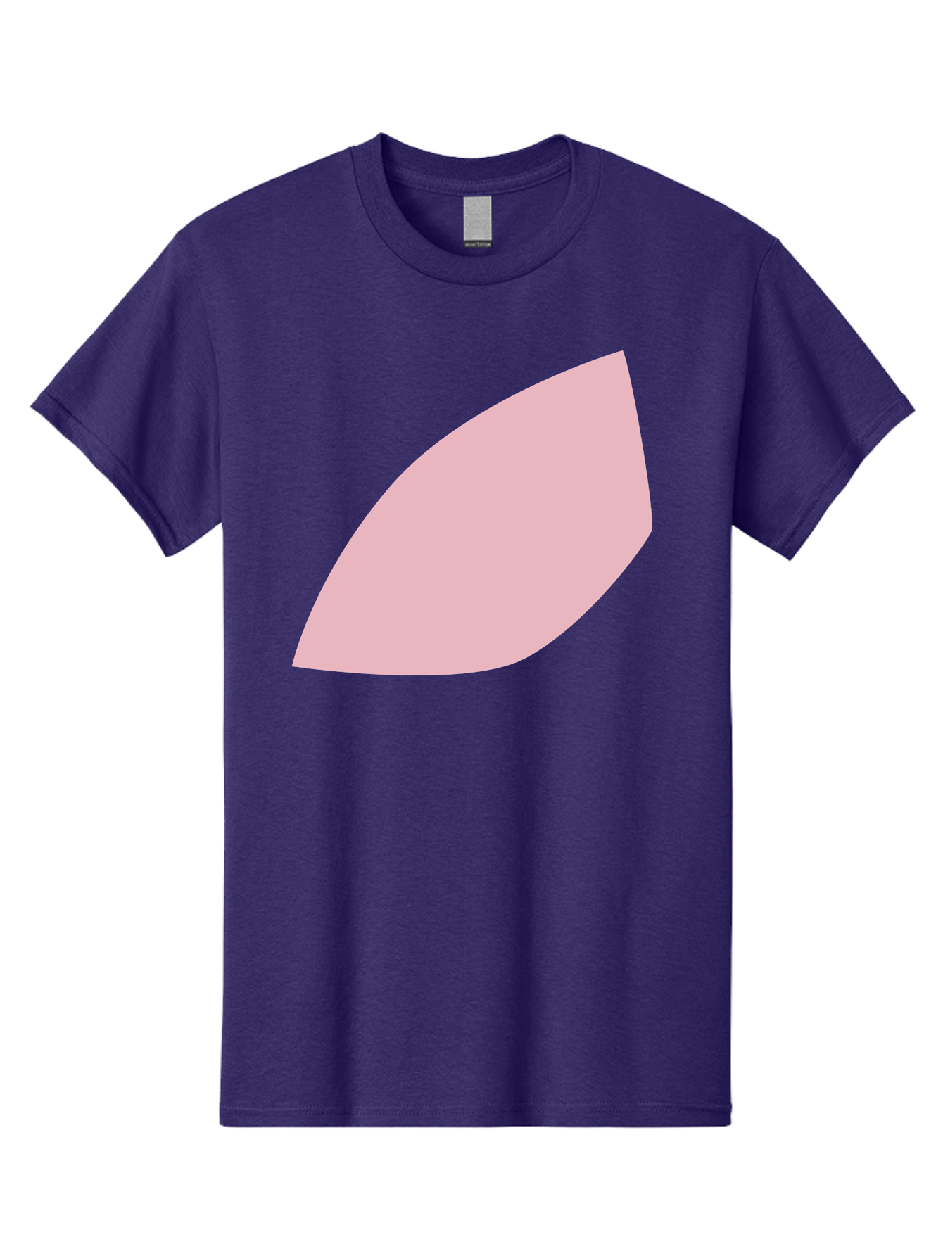 Pink-Leaf Men'S Graphic Tee, 100% Cotton, Comfortable Casual Summer Wear, Machine Washable, Pink Leaf, Simple Shape, Minimal Design, Abstract Art, Soft Pink Color, Leaf Illustration, Digital Graphics, Modern Art Aab626