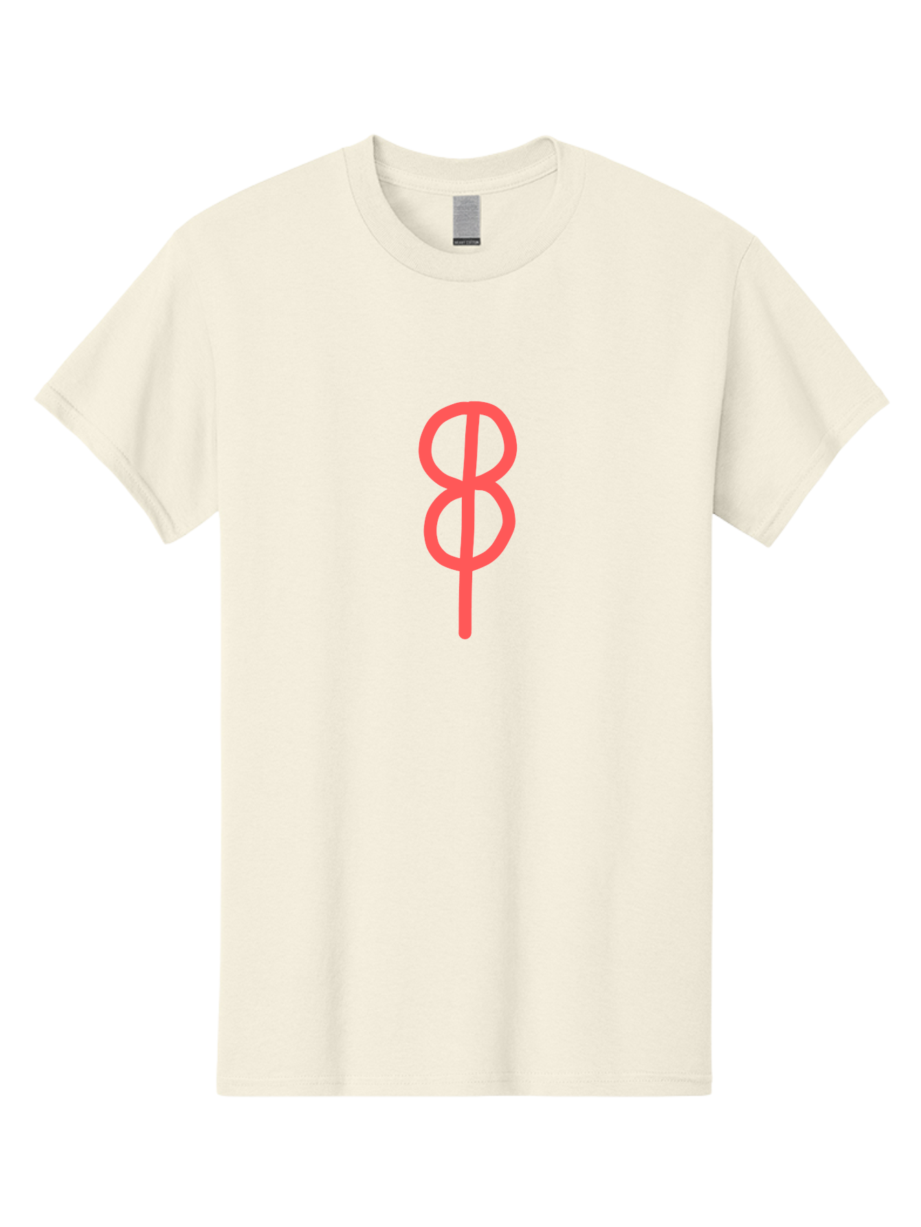 8 Men'S Graphic Tee, 100% Cotton, Comfortable Casual Summer Wear, Machine Washable, Peace Sign, Symbol Of Peace, Protest Symbol, Iconic Symbol, Red Color, Minimalist Design, Simple Graphic, Activism, Social Movement Aab648