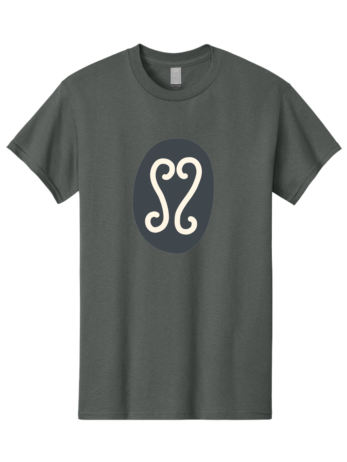 Cancer-Zodiac-Symbol Men'S Graphic Tee, 100% Cotton, Comfortable Casual Summer Wear, Machine Washable, Cancer Zodiac Sign, Astrology Symbol, Horoscope Icon, Simple Design, Minimalist Art, Esoteric Symbolism, Mystical Sign Aab677