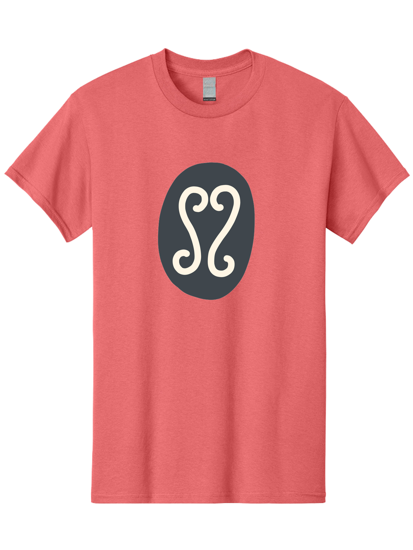 Cancer-Zodiac-Symbol Men'S Graphic Tee, 100% Cotton, Comfortable Casual Summer Wear, Machine Washable, Cancer Zodiac Sign, Astrology Symbol, Horoscope Icon, Simple Design, Minimalist Art, Esoteric Symbolism, Mystical Sign Aab677