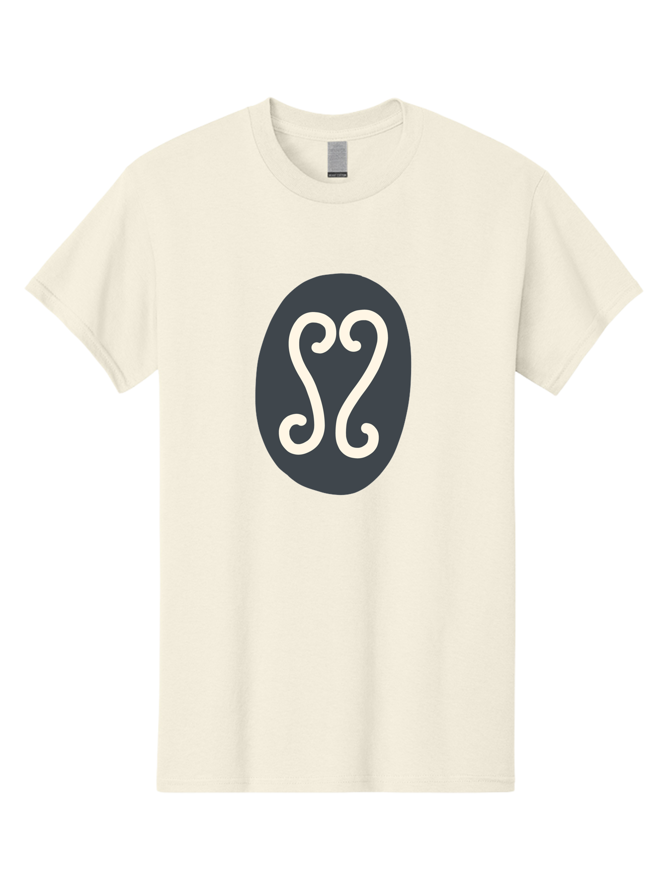 Cancer-Zodiac-Symbol Men'S Graphic Tee, 100% Cotton, Comfortable Casual Summer Wear, Machine Washable, Cancer Zodiac Sign, Astrology Symbol, Horoscope Icon, Simple Design, Minimalist Art, Esoteric Symbolism, Mystical Sign Aab677