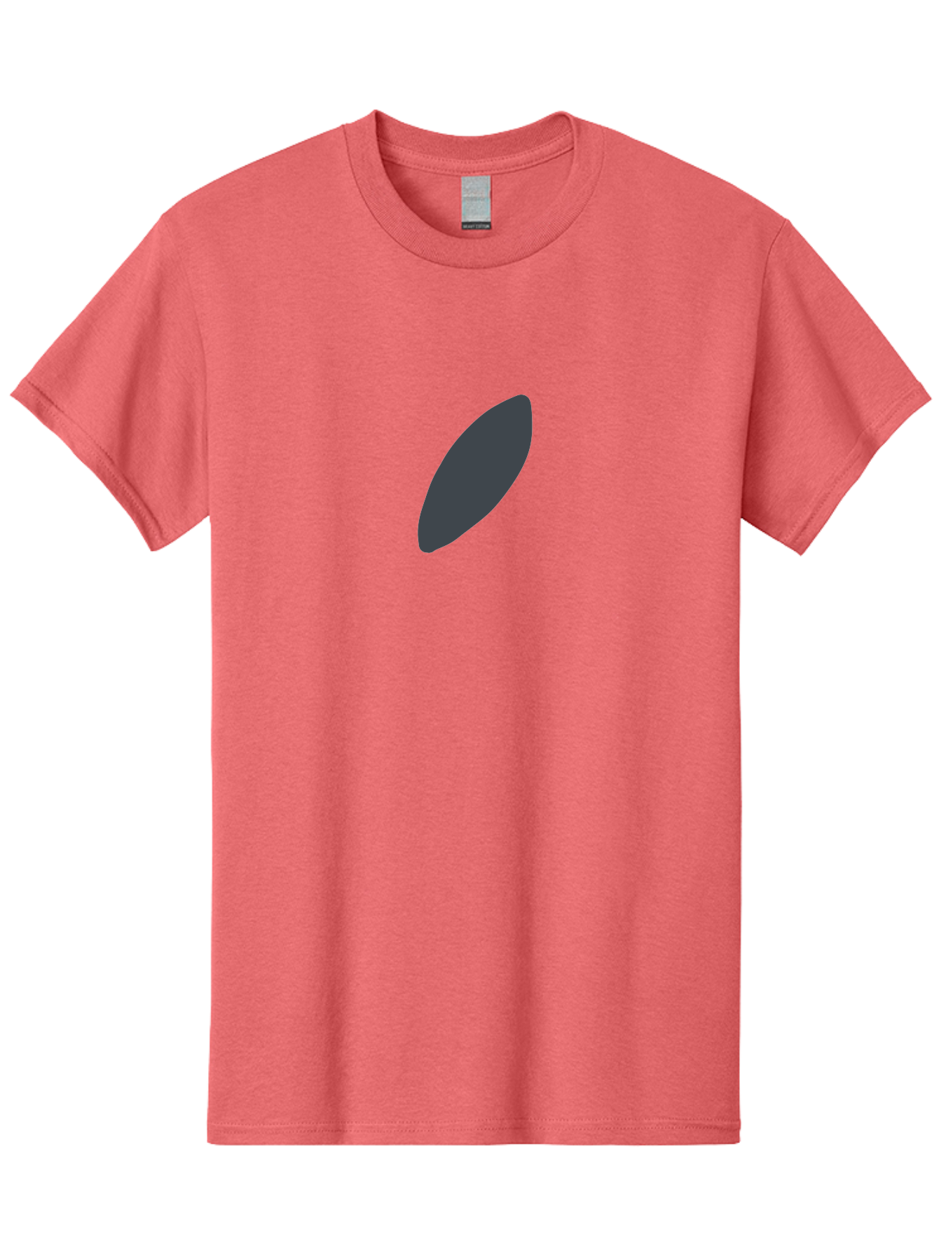 Dark-Gray-Ellipse Men'S Graphic Tee, 100% Cotton, Comfortable Casual Summer Wear, Machine Washable, Dark Gray Oval, Simple Design, Minimalist Shape, Abstract Art, Modern Graphic, Sleek Silhouette, Geometric Form Aab688