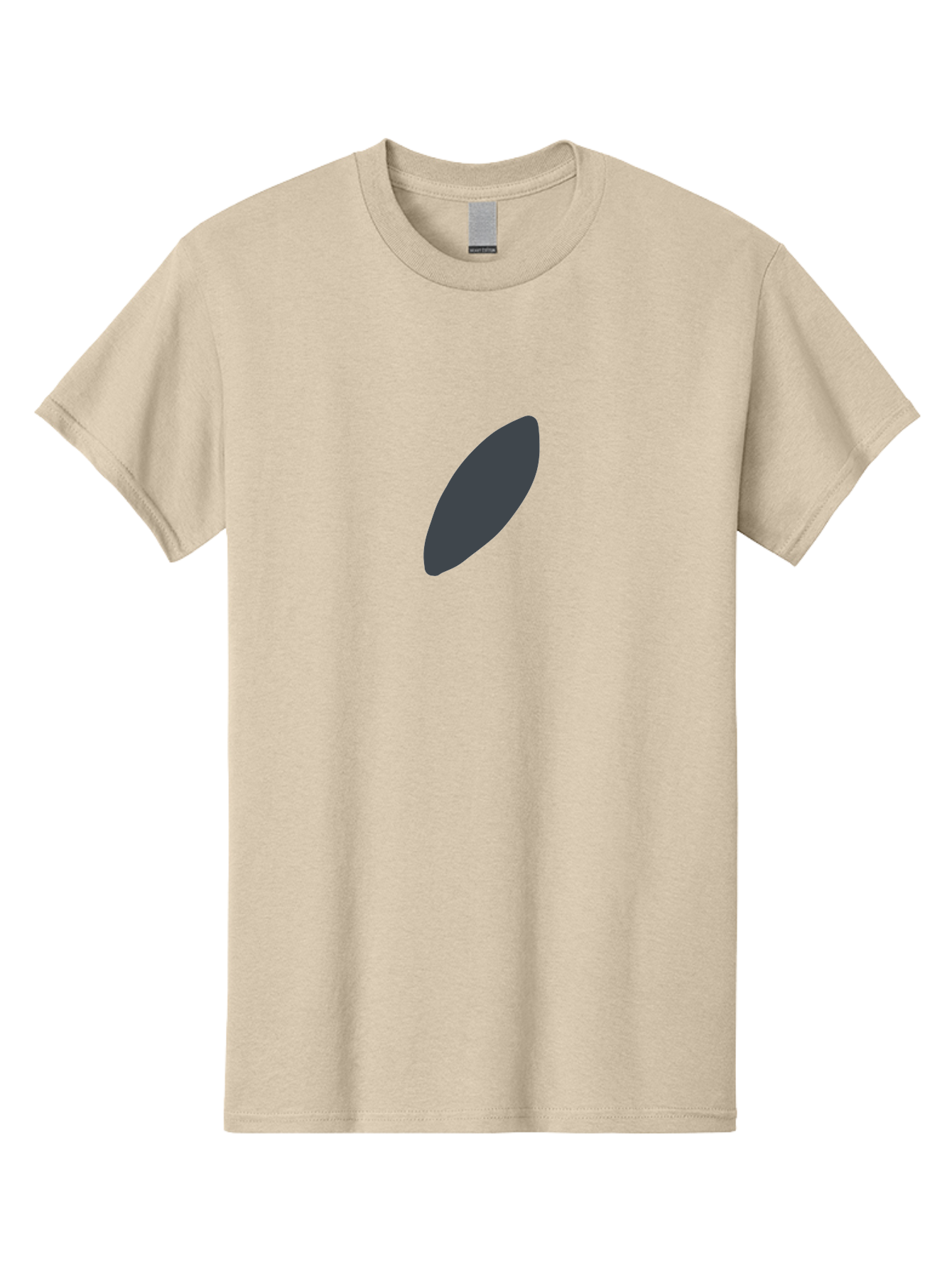 Dark-Gray-Ellipse Men'S Graphic Tee, 100% Cotton, Comfortable Casual Summer Wear, Machine Washable, Dark Gray Oval, Simple Design, Minimalist Shape, Abstract Art, Modern Graphic, Sleek Silhouette, Geometric Form Aab688