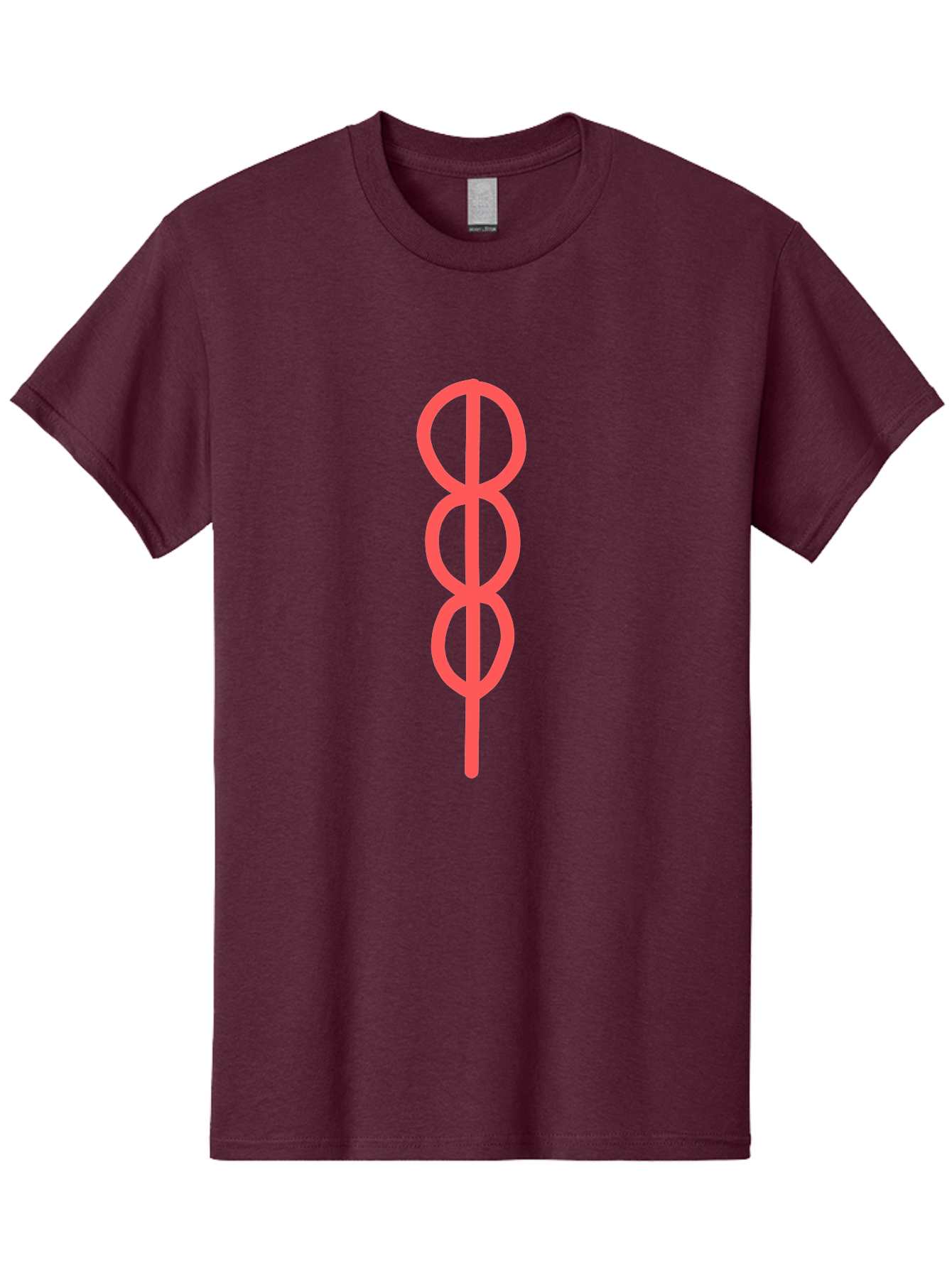 Eight-Symbol Men'S Graphic Tee, 100% Cotton, Comfortable Casual Summer Wear, Machine Washable, Psychedelic Symbol, Infinity Symbol, Number 8, Spiral Pattern, Abstract Design, Geometric Shape, Symbolic Art, Retro Aesthetic, Modern Graphic Aab696