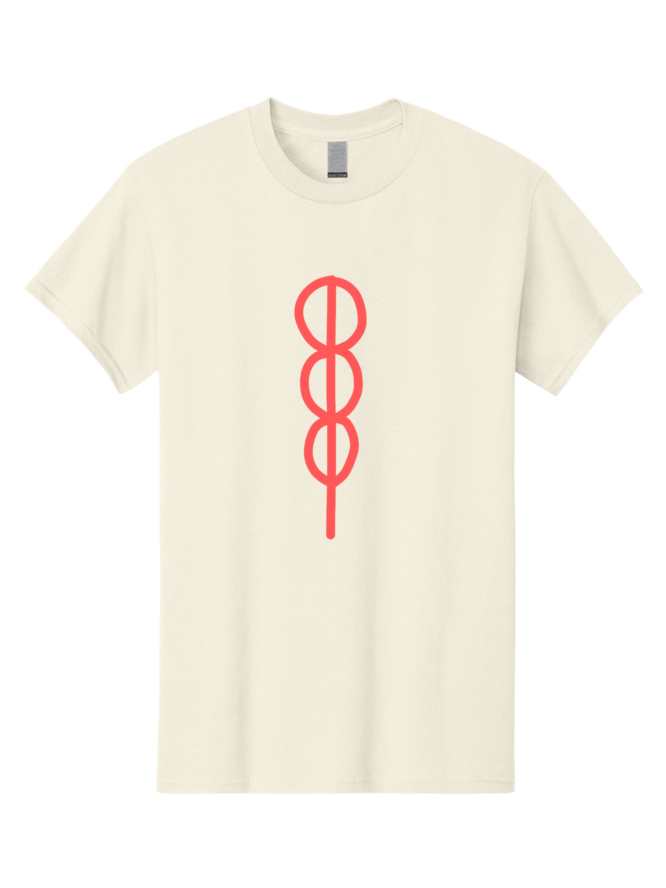 Eight-Symbol Men'S Graphic Tee, 100% Cotton, Comfortable Casual Summer Wear, Machine Washable, Psychedelic Symbol, Infinity Symbol, Number 8, Spiral Pattern, Abstract Design, Geometric Shape, Symbolic Art, Retro Aesthetic, Modern Graphic Aab696