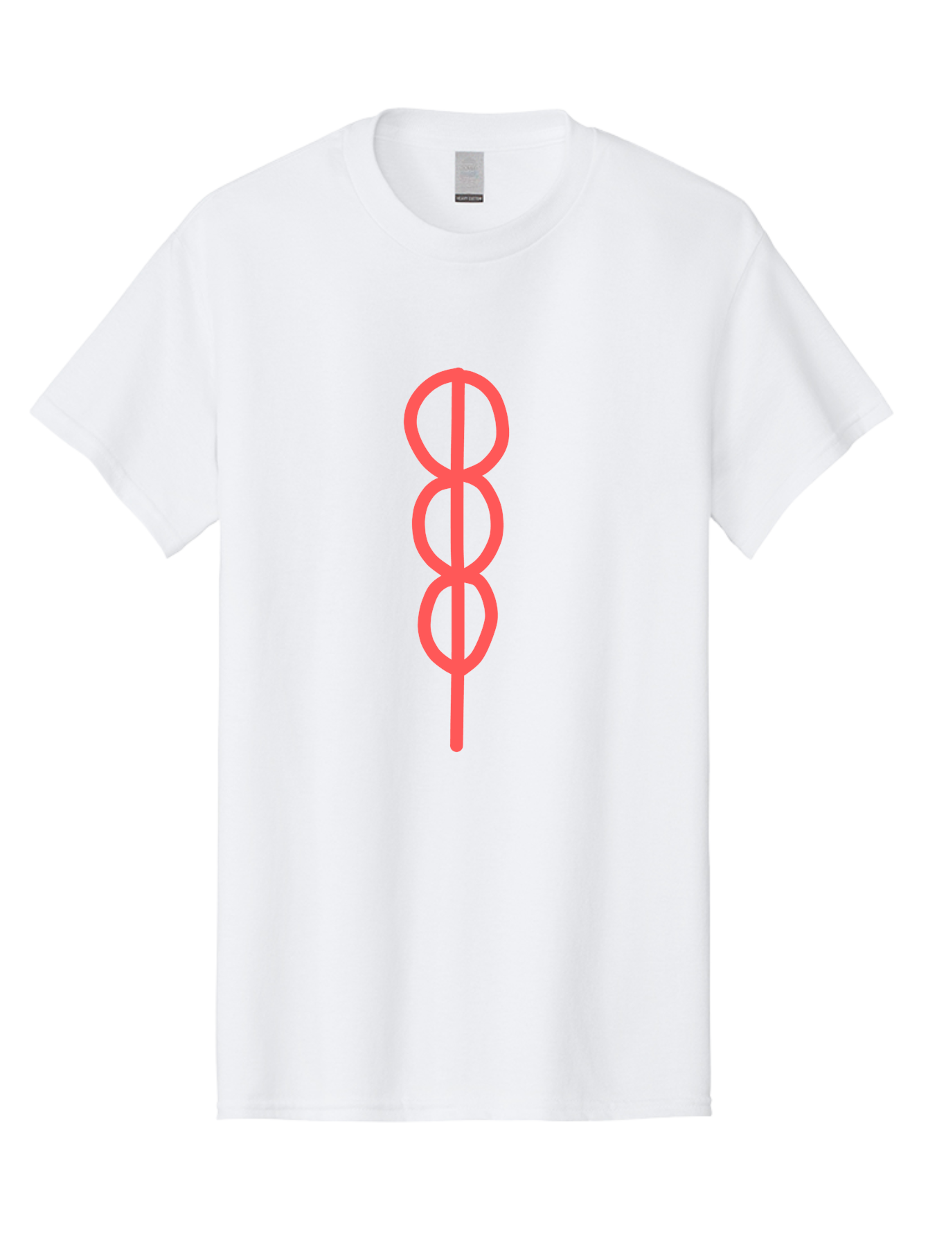 Eight-Symbol Men'S Graphic Tee, 100% Cotton, Comfortable Casual Summer Wear, Machine Washable, Psychedelic Symbol, Infinity Symbol, Number 8, Spiral Pattern, Abstract Design, Geometric Shape, Symbolic Art, Retro Aesthetic, Modern Graphic Aab696