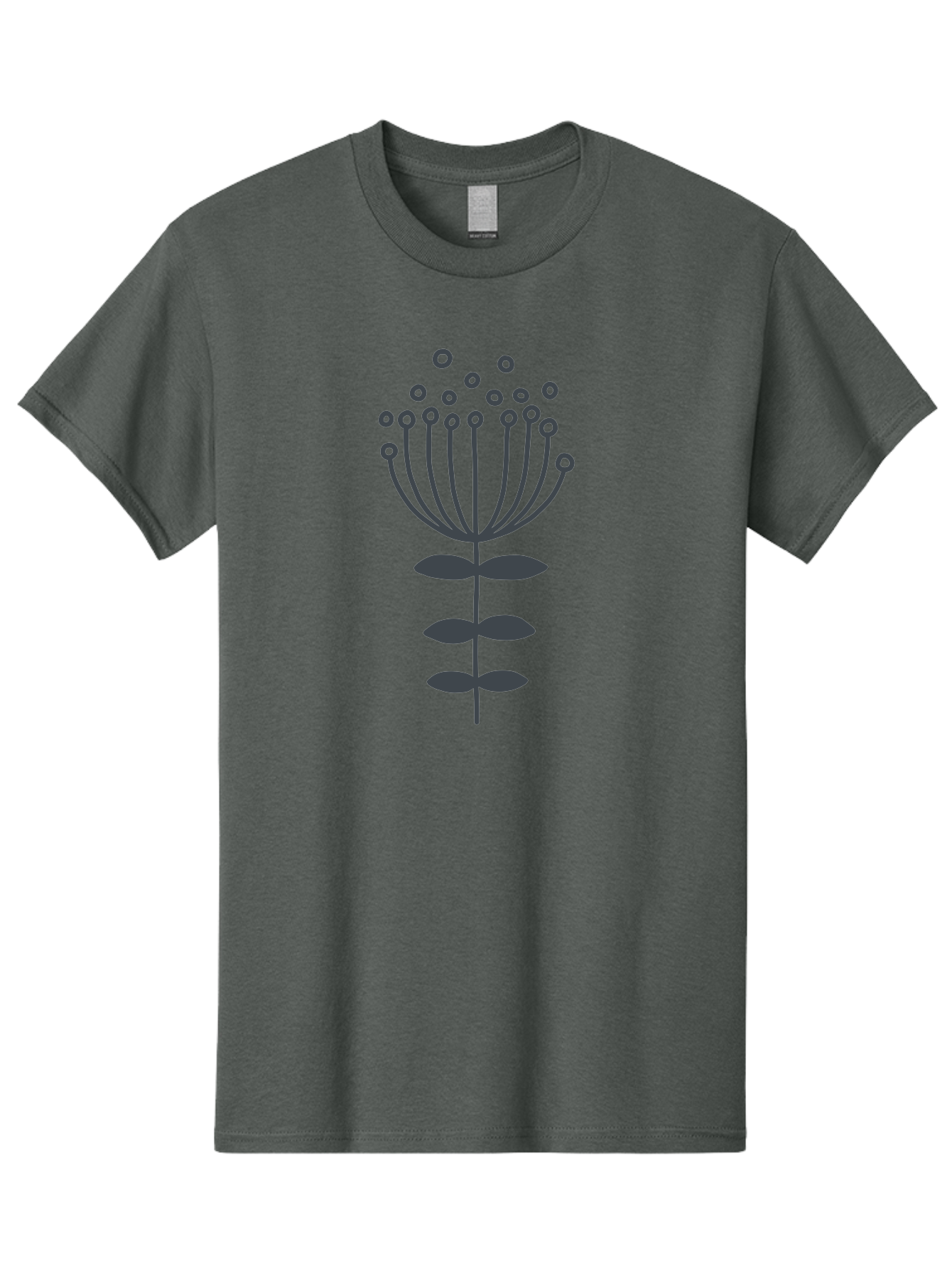 Flower-Illustration-1 Men'S Graphic Tee, 100% Cotton, Comfortable Casual Summer Wear, Machine Washable, Simple Flower Design, Minimalist Graphic, Floral Pattern, Modern Illustration, Botanical Art, Stylized Bloom Aab733