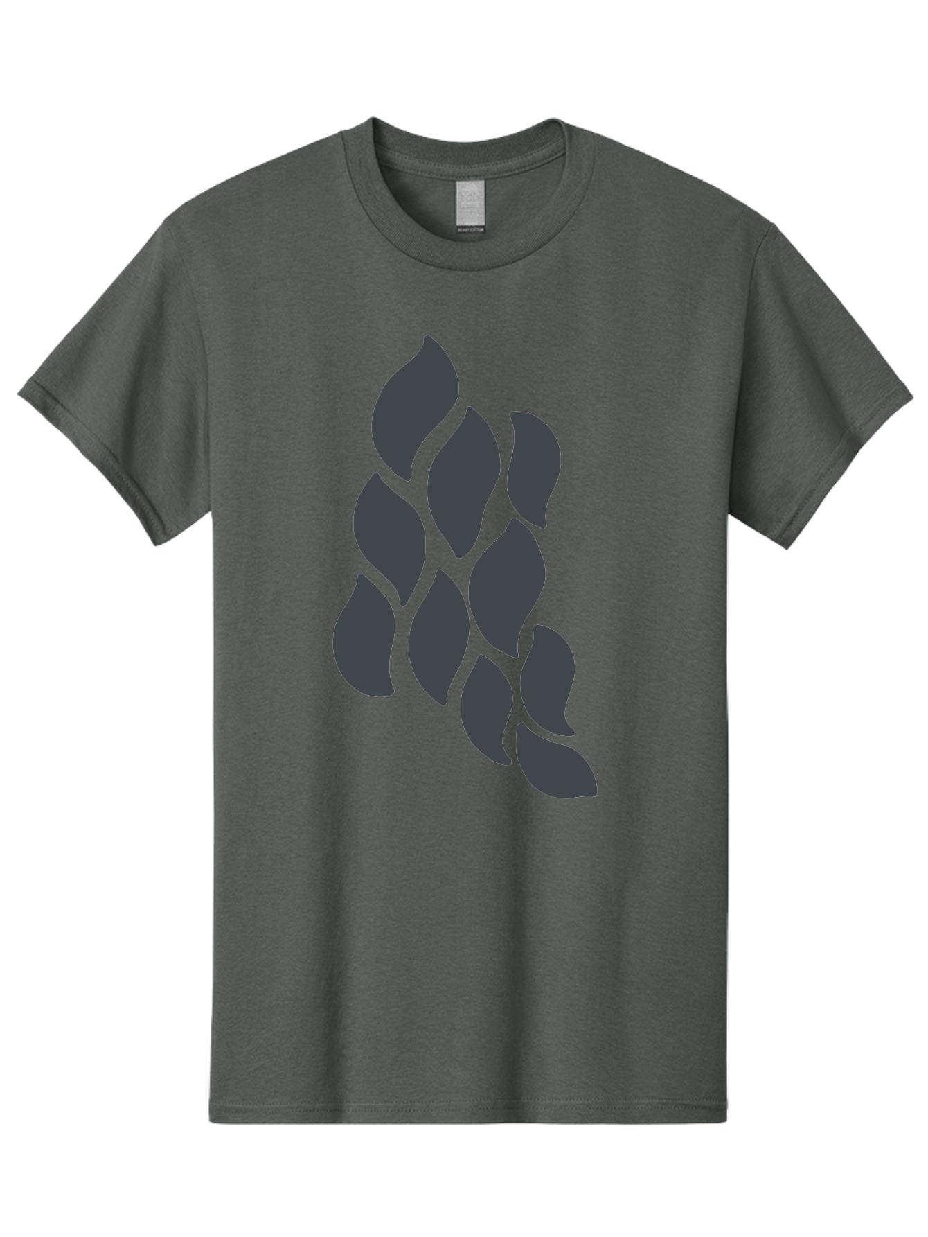 Hops Men'S Graphic Tee, 100% Cotton, Comfortable Casual Summer Wear, Machine Washable, Hop Plant, Beer Ingredient, Brewing Process, Dark Silhouette, Neon Green Background, Leaves, Craft Beer, Hop Flowers Aab756