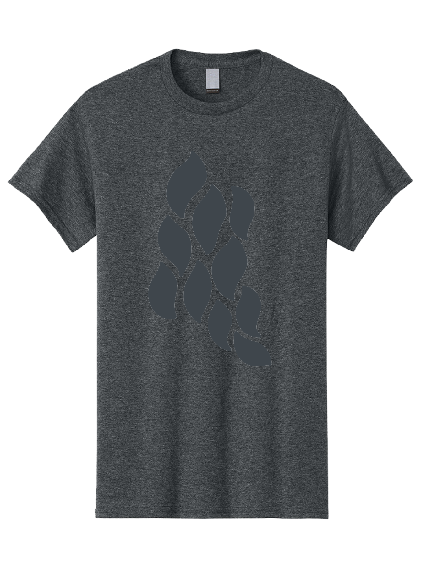 Hops Men'S Graphic Tee, 100% Cotton, Comfortable Casual Summer Wear, Machine Washable, Hop Plant, Beer Ingredient, Brewing Process, Dark Silhouette, Neon Green Background, Leaves, Craft Beer, Hop Flowers Aab756
