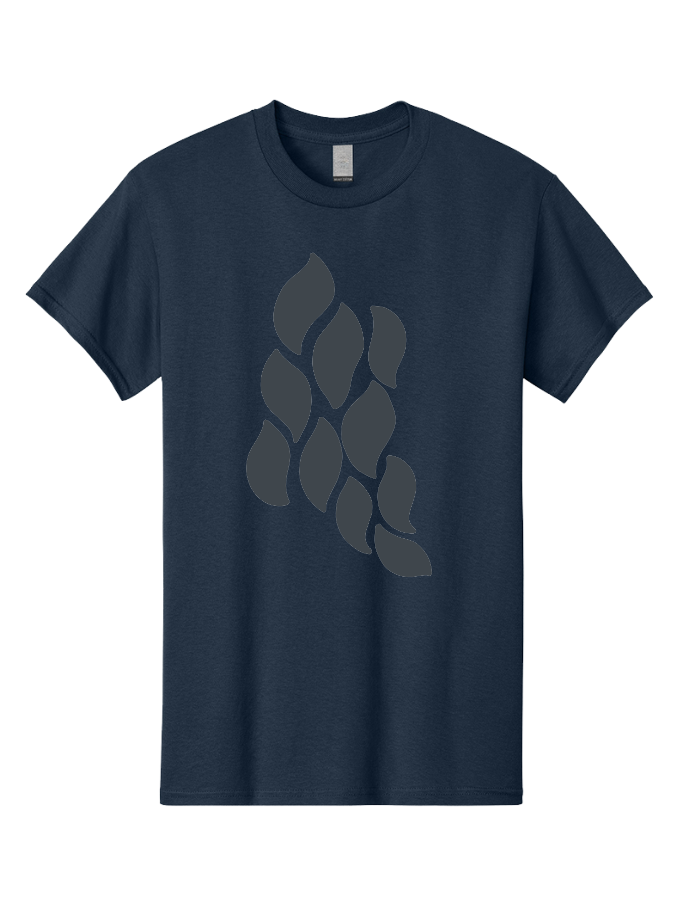 Hops Men'S Graphic Tee, 100% Cotton, Comfortable Casual Summer Wear, Machine Washable, Hop Plant, Beer Ingredient, Brewing Process, Dark Silhouette, Neon Green Background, Leaves, Craft Beer, Hop Flowers Aab756