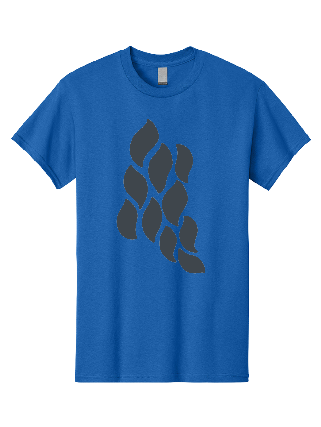 Hops Men'S Graphic Tee, 100% Cotton, Comfortable Casual Summer Wear, Machine Washable, Hop Plant, Beer Ingredient, Brewing Process, Dark Silhouette, Neon Green Background, Leaves, Craft Beer, Hop Flowers Aab756