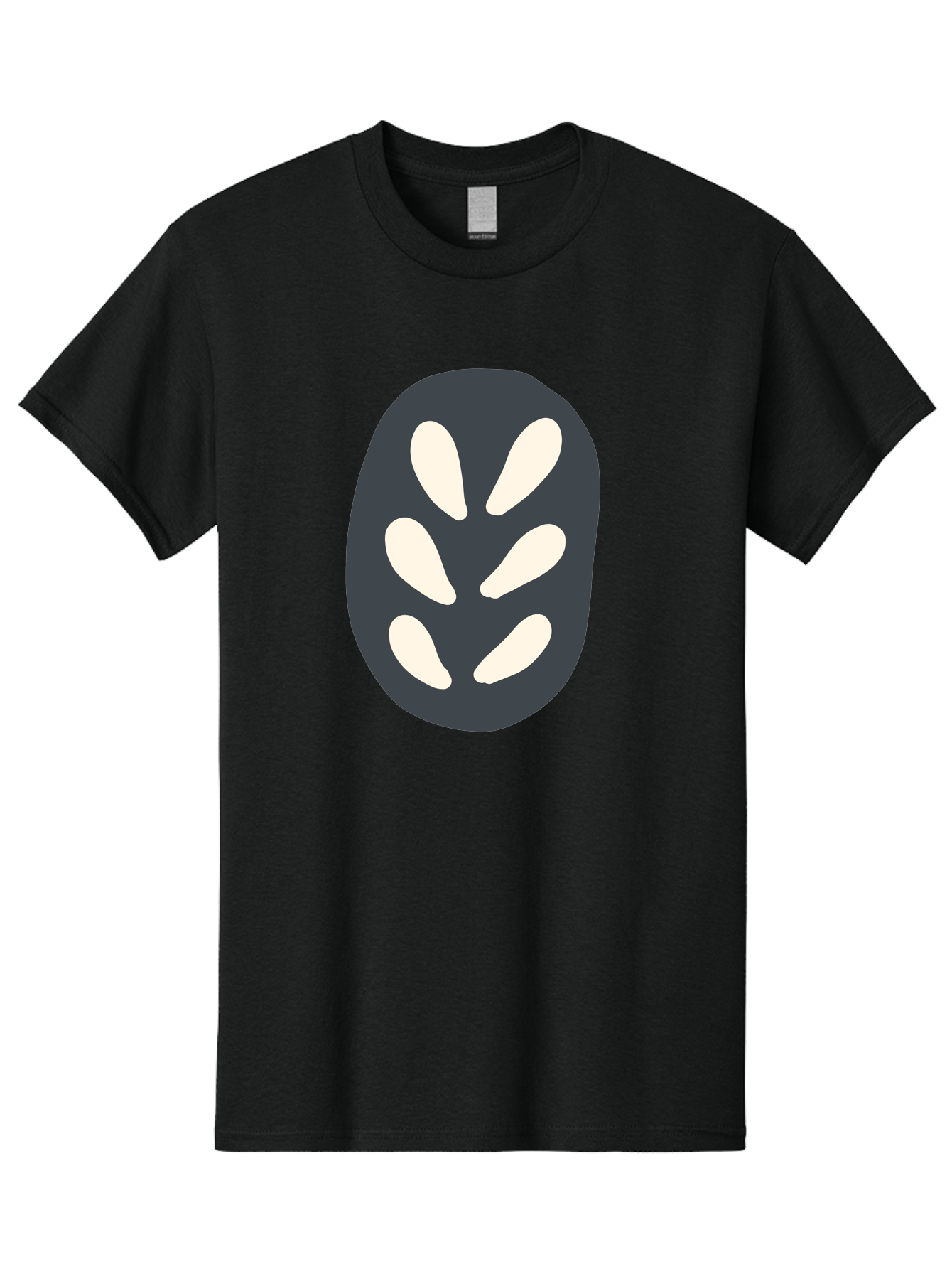 Oval-Icon Men'S Graphic Tee, 100% Cotton, Comfortable Casual Summer Wear, Machine Washable, Kiwi Fruit, Fruit Icon, Simple Graphics, Minimal Design, Fruit Symbol, Kiwi Illustration, Cartoon Fruit Aab766