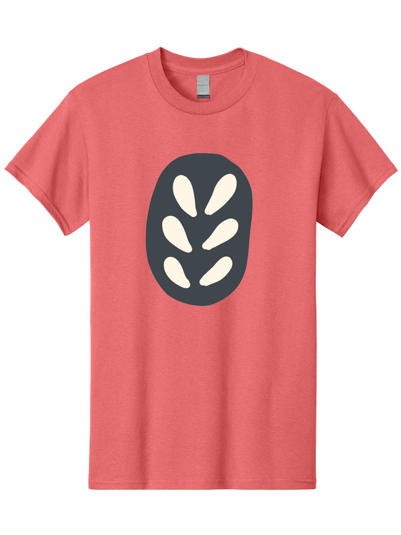 Oval-Icon Men'S Graphic Tee, 100% Cotton, Comfortable Casual Summer Wear, Machine Washable, Kiwi Fruit, Fruit Icon, Simple Graphics, Minimal Design, Fruit Symbol, Kiwi Illustration, Cartoon Fruit Aab766