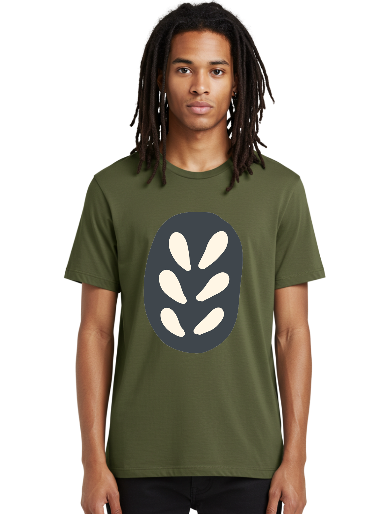 Oval-Icon Men'S Graphic Tee, 100% Cotton, Comfortable Casual Summer Wear, Machine Washable, Kiwi Fruit, Fruit Icon, Simple Graphics, Minimal Design, Fruit Symbol, Kiwi Illustration, Cartoon Fruit Aab766